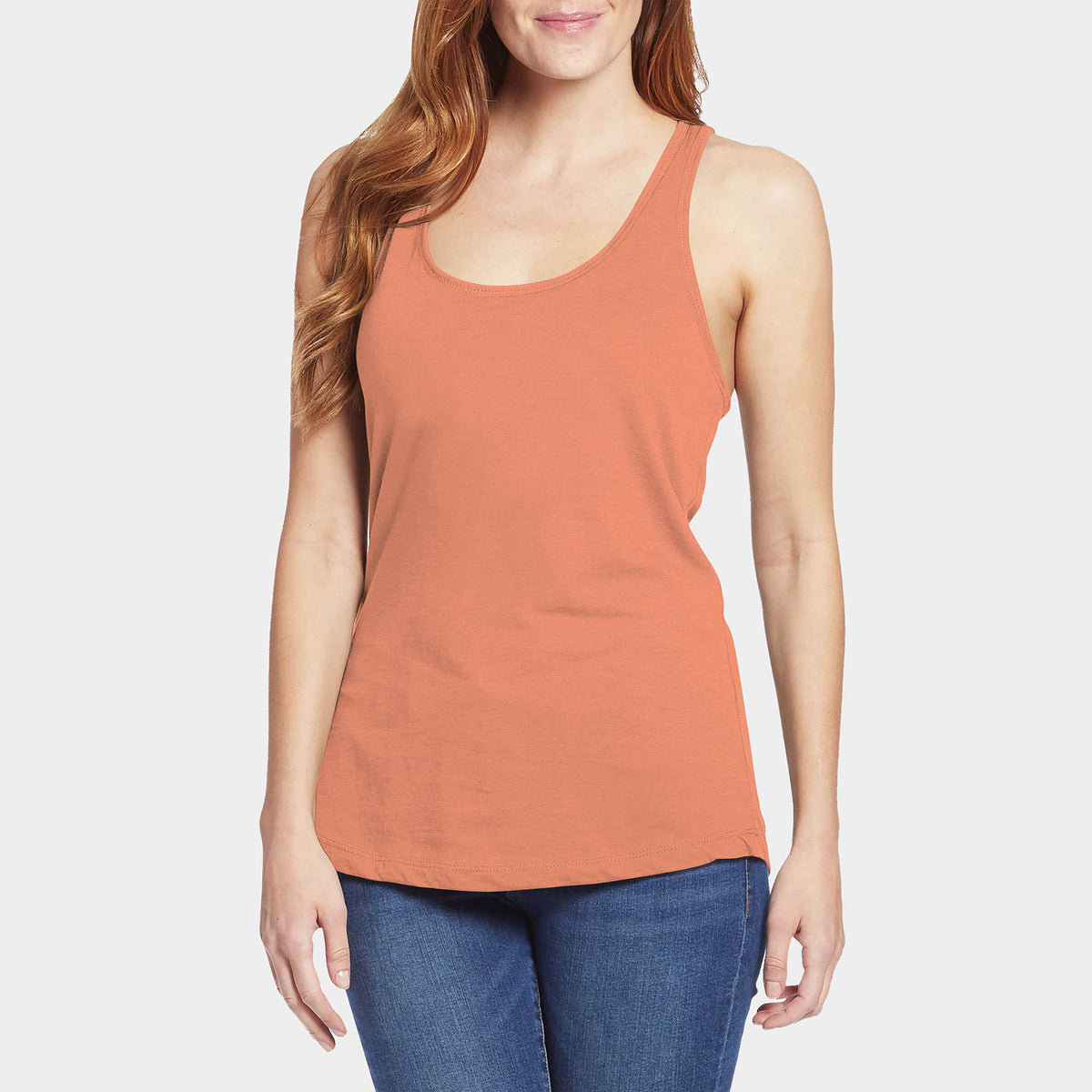 Women’s Racerback Tank Top in tank top_tank tops for women_racerback tank_workout tank tops_muscle tee_plus size tank tops_racerback tank tops_hot women in tank tops_Dusty Rose - H