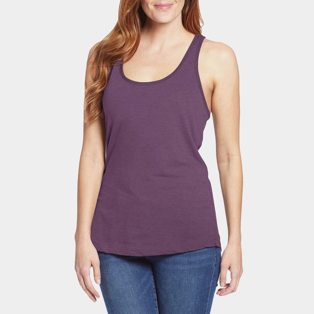 Women’s Racerback Tank Top in tank top_tank tops for women_racerback tank_workout tank tops_muscle tee_plus size tank tops_racerback tank tops_hot women in tank tops_Fig Purple Hea
