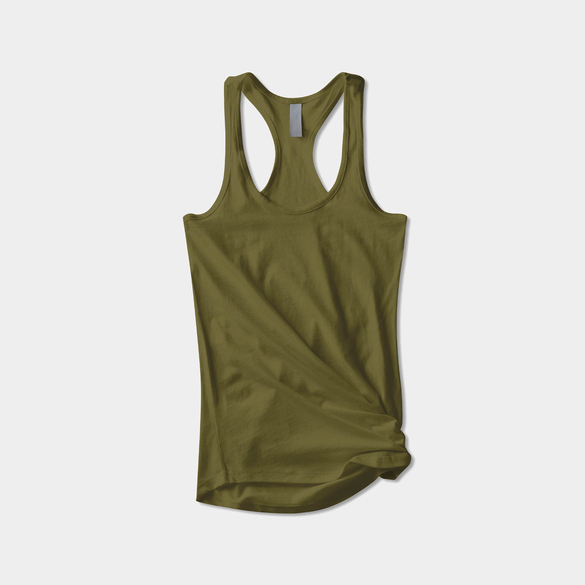Women’s Racerback Tank Top in tank top_tank tops for women_racerback tank_workout tank tops_muscle tee_plus size tank tops_racerback tank tops_hot women in tank tops_Military Green
