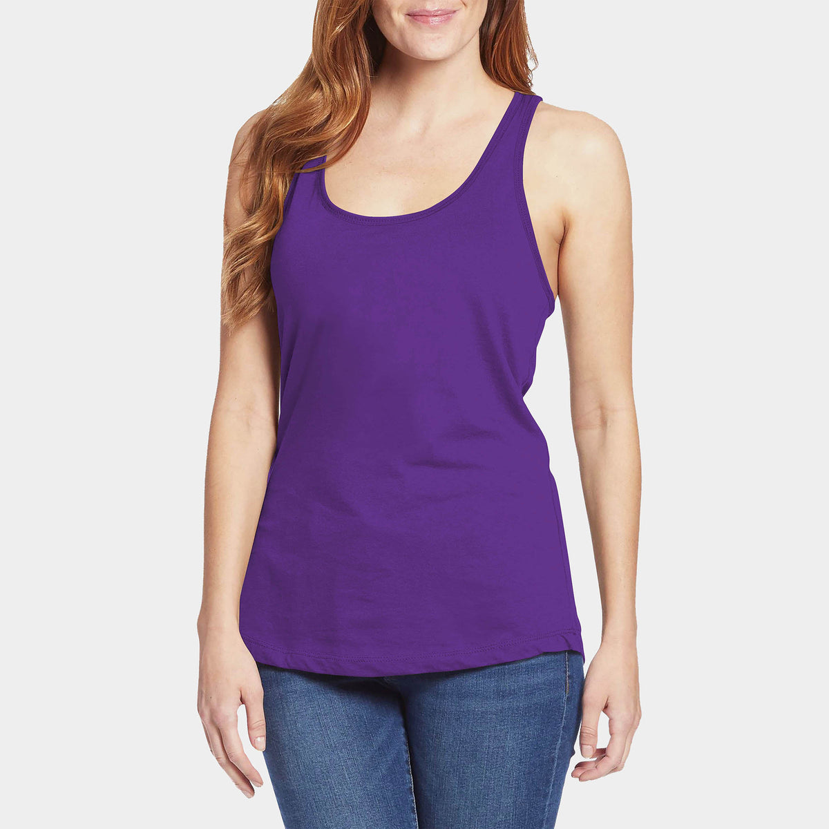 Women’s Racerback Tank Top in tank top_tank tops for women_racerback tank_workout tank tops_muscle tee_plus size tank tops_racerback tank tops_hot women in tank tops_Purple - Hat a
