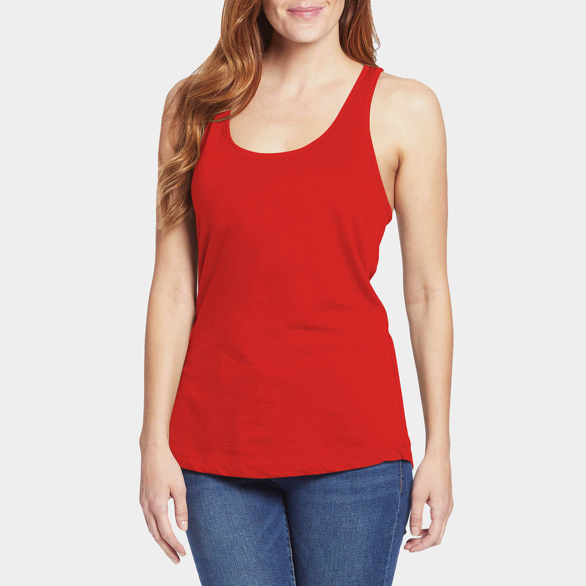 Women’s Racerback Tank Top in tank top_tank tops for women_racerback tank_workout tank tops_muscle tee_plus size tank tops_racerback tank tops_hot women in tank tops_Red - Hat and 