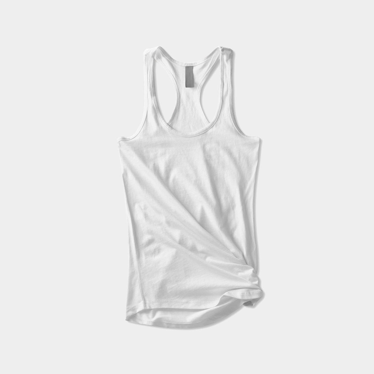 Women’s Racerback Tank Top in tank top_tank tops for women_racerback tank_workout tank tops_muscle tee_plus size tank tops_racerback tank tops_hot women in tank tops_White - Hat an