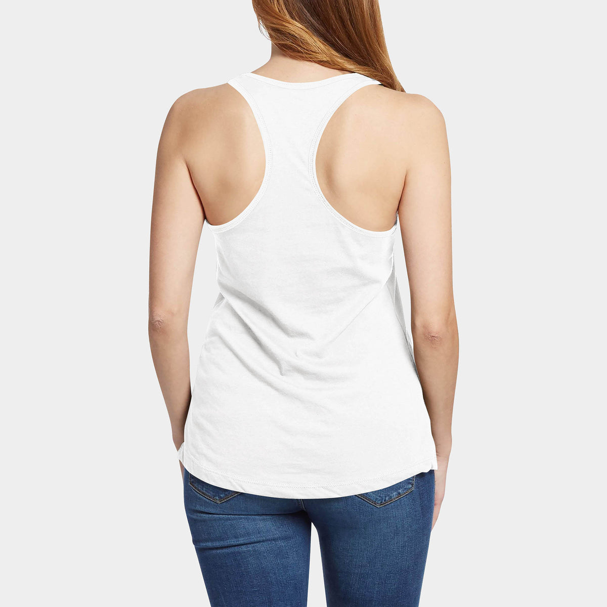 Women’s Racerback Tank Top in tank top_tank tops for women_racerback tank_workout tank tops_muscle tee_plus size tank tops_racerback tank tops_hot women in tank tops_White - Hat an