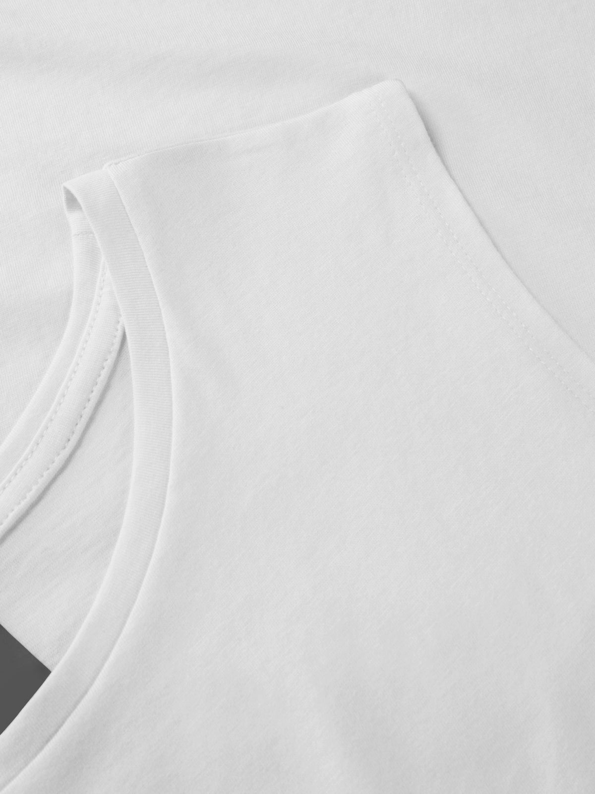 Women’s Premium Cotton Modal Tank Top Round Bottom in White - Hat and Beyond tank top