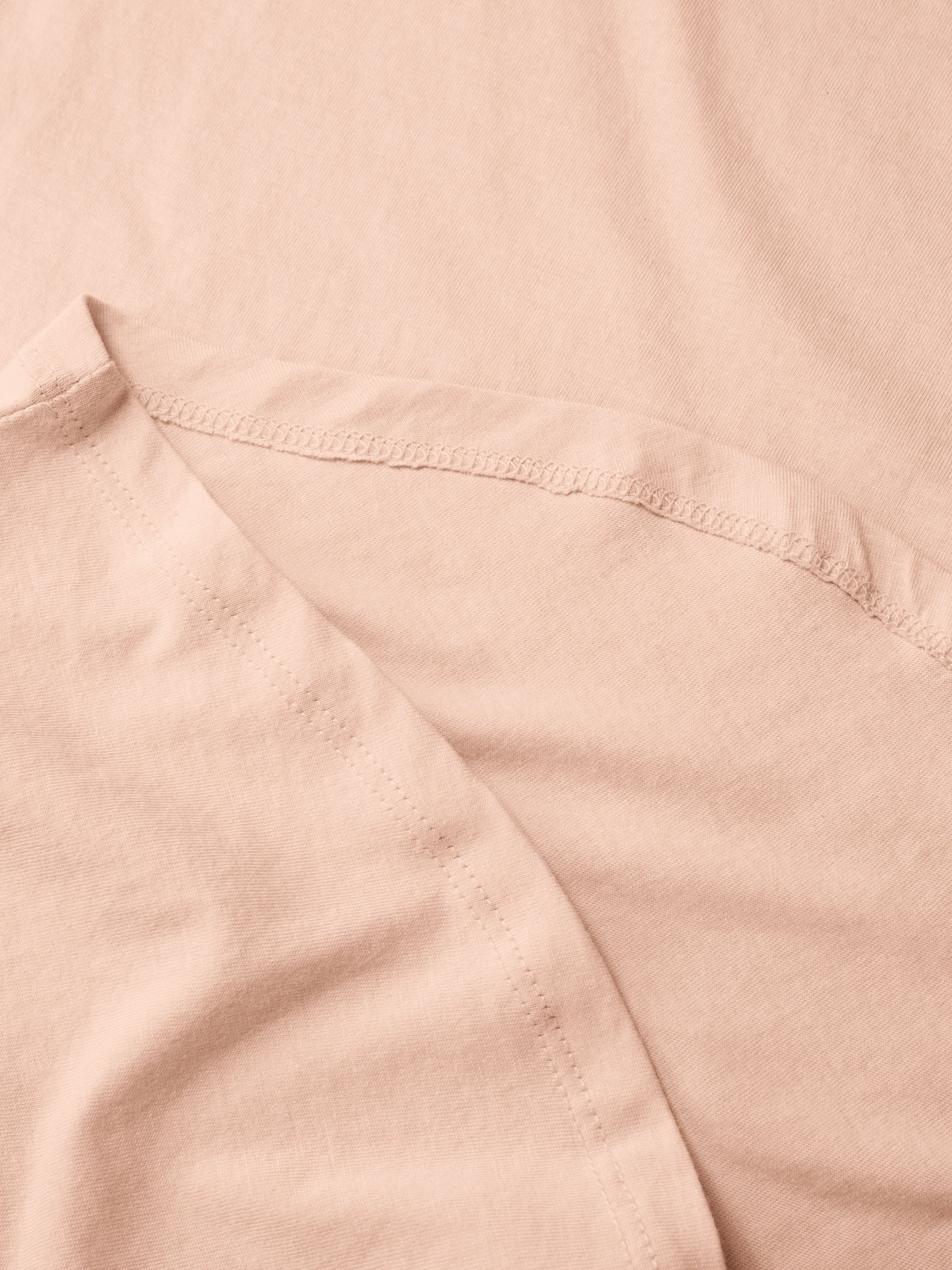 Women’s Scoop Neck Longline Tee Round Bottom T Short Sleeve Modal Shirts in Nude Pink - Hat and Beyond blank tee