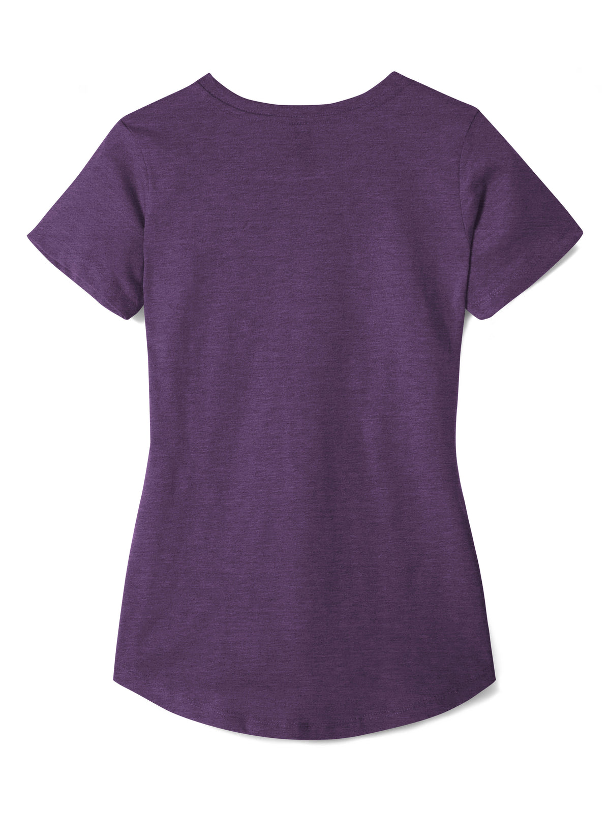 Women’s Lightweight Hipster Round Bottom Short Sleeve Tunic T Shirt in Fig Purple Heather - Hat and Beyond blank tee