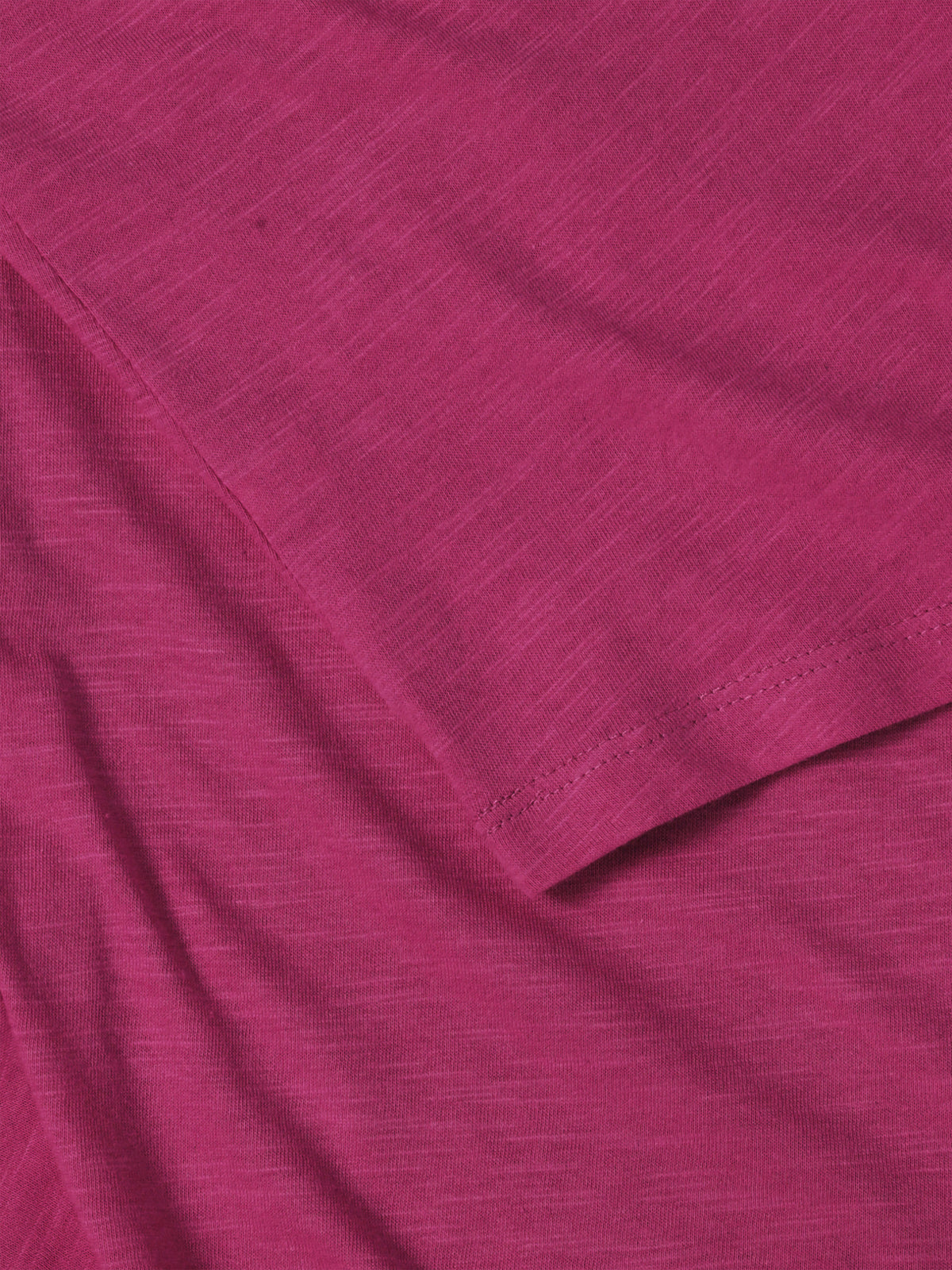 Women’s Lightweight Hipster Round Bottom Short Sleeve Tunic T Shirt in Hot Pink - Hat and Beyond blank tee