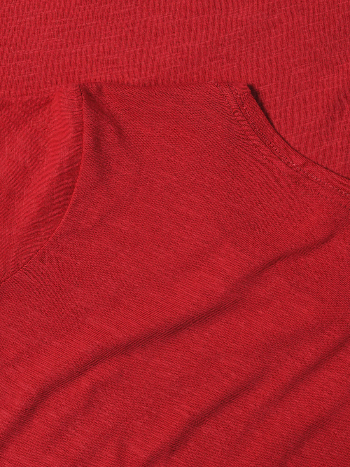Women’s Lightweight Hipster Round Bottom Short Sleeve Tunic T Shirt in Red - Hat and Beyond blank tee