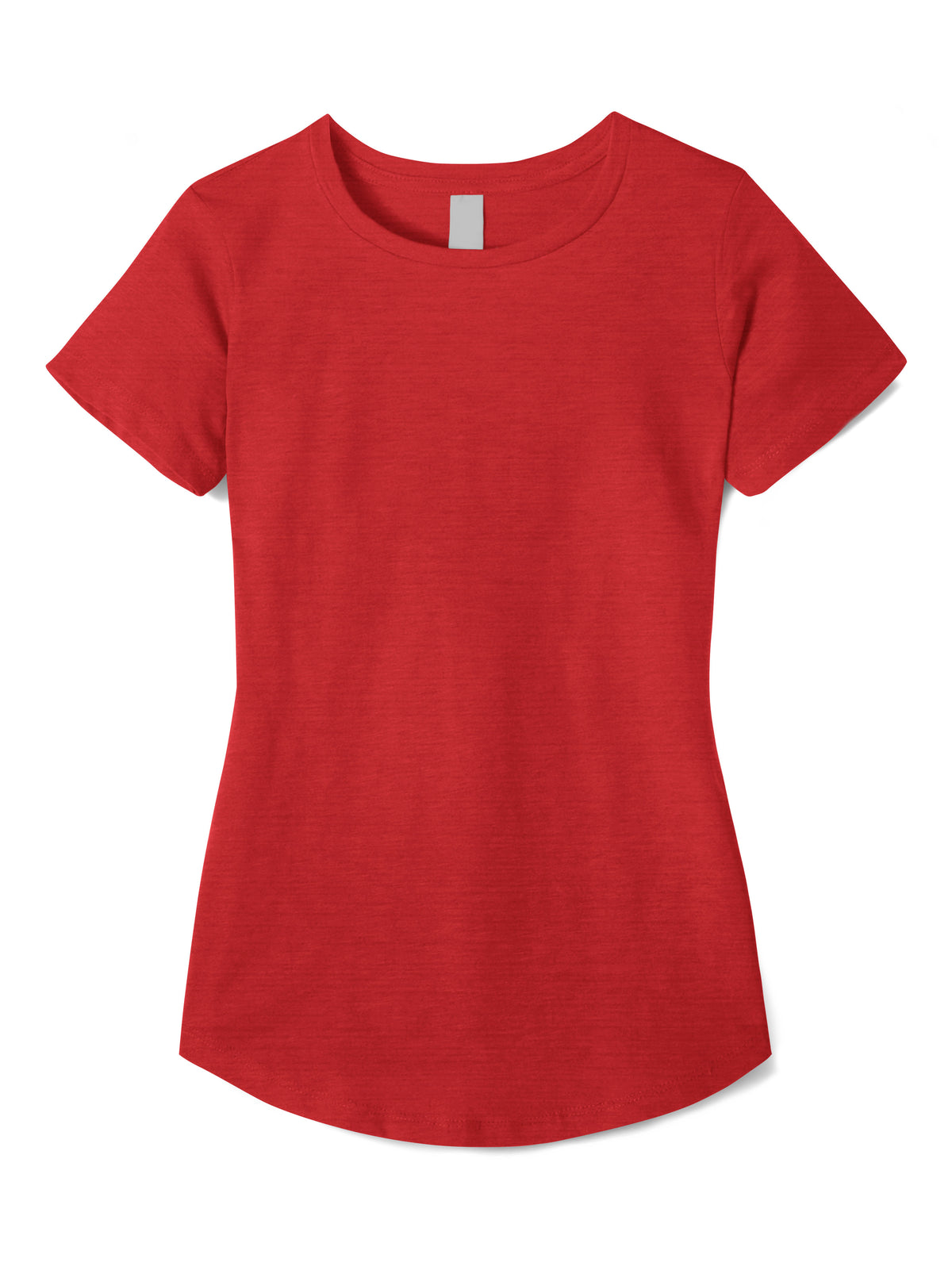 Women’s Lightweight Hipster Round Bottom Short Sleeve Tunic T Shirt in Red - Hat and Beyond blank tee