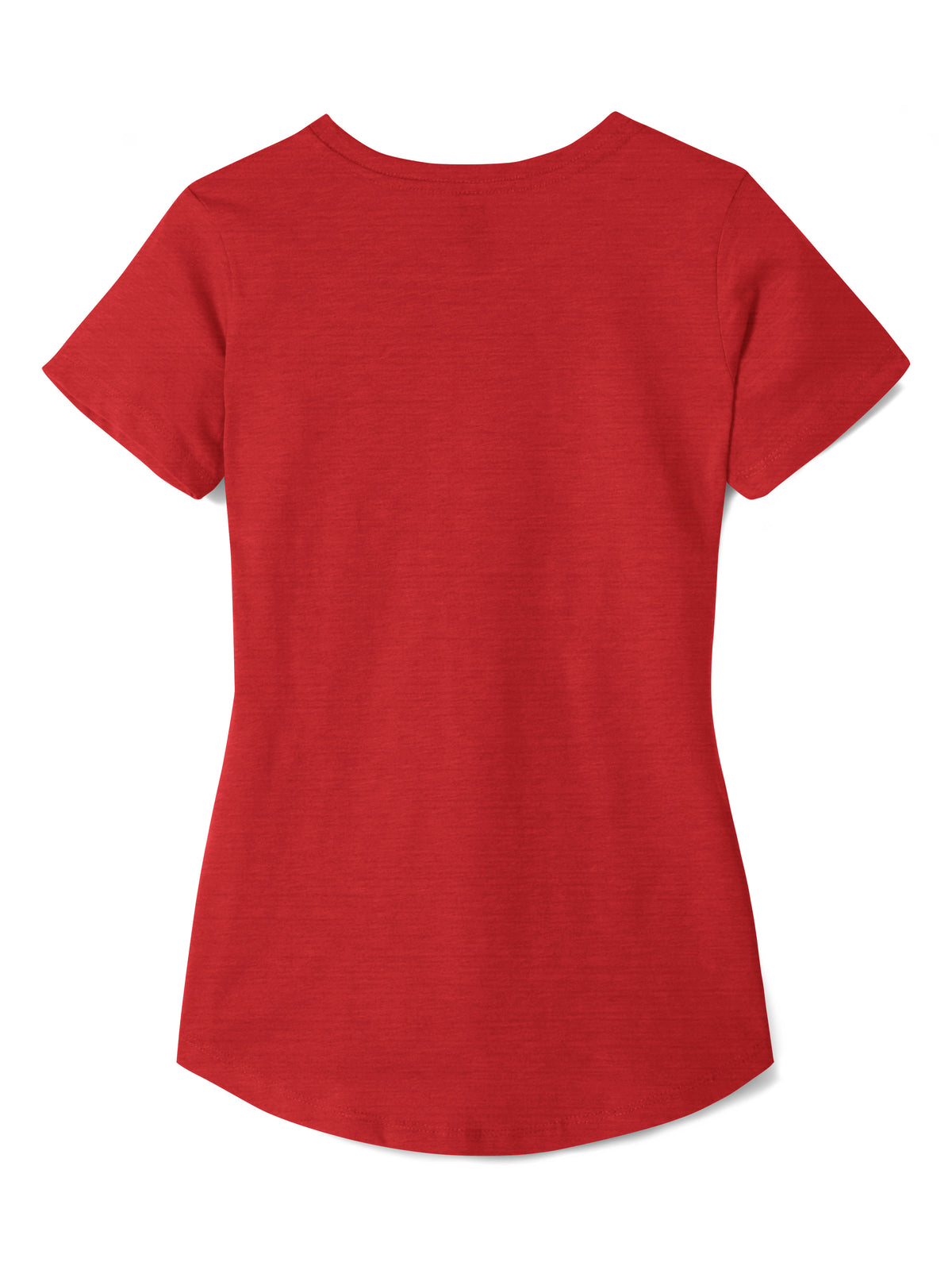 Women’s Lightweight Hipster Round Bottom Short Sleeve Tunic T Shirt in Red - Hat and Beyond blank tee