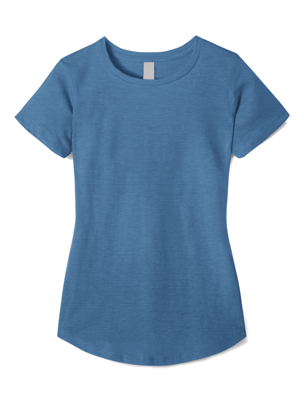 Women’s Lightweight Hipster Round Bottom Short Sleeve Tunic T Shirt in Riviera - Hat and Beyond blank tee
