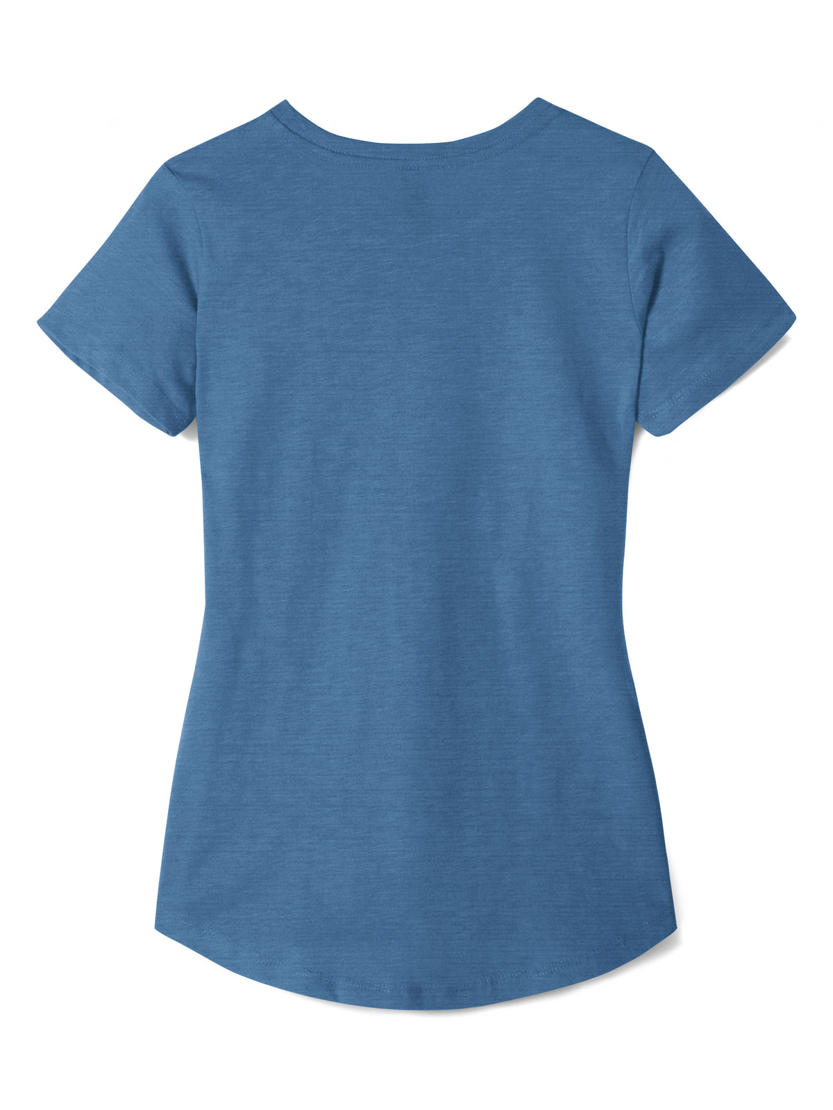 Women’s Lightweight Hipster Round Bottom Short Sleeve Tunic T Shirt in Riviera - Hat and Beyond blank tee