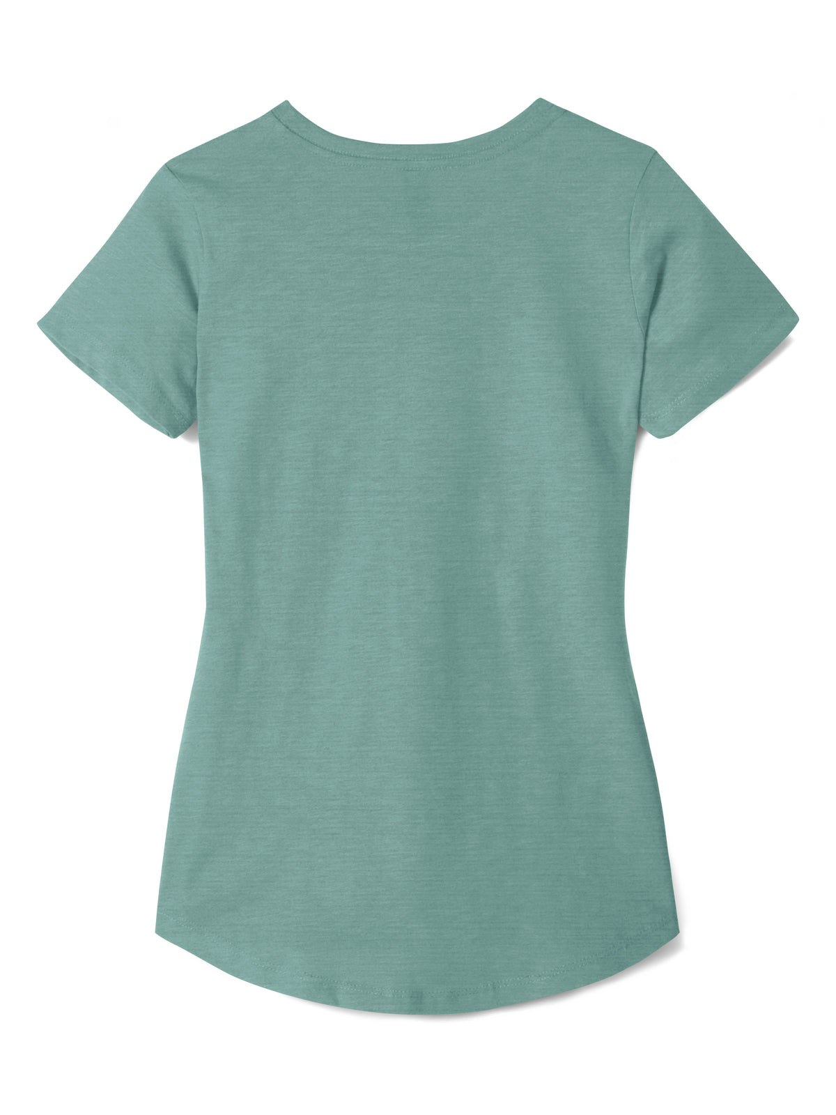 Women’s Lightweight Hipster Round Bottom Short Sleeve Tunic T Shirt in Seafoam - Hat and Beyond blank tee