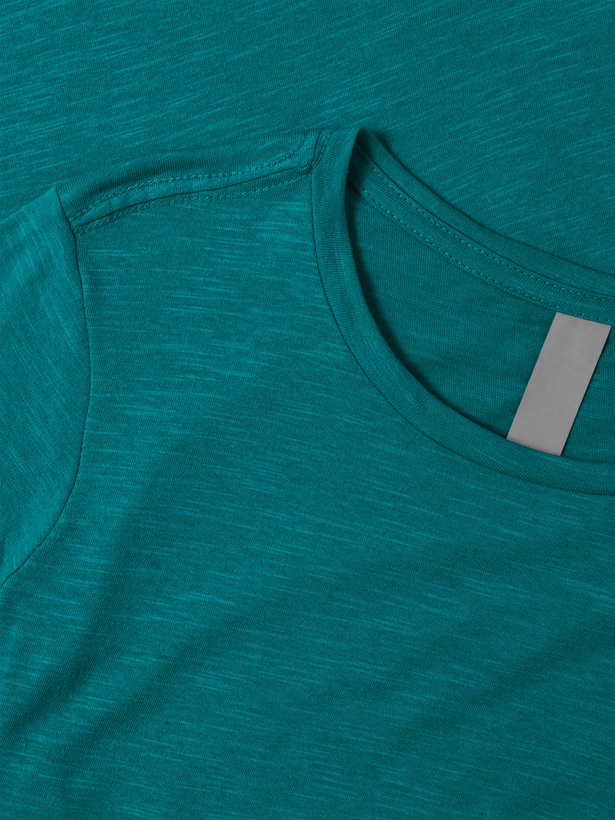 Women’s Lightweight Hipster Round Bottom Short Sleeve Tunic T Shirt in Teal Blue Heather - Hat and Beyond blank tee