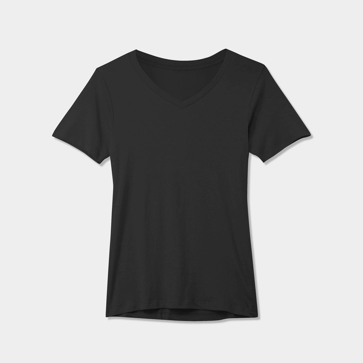 Women’s V-Neck T-Shirts in women v neck_cotton_summer_tshirt_custom_supreme_printing_design_quality_stylish_premium vneck_soft_high_workout_yoga_pilates_women_girls_girl_blend_poly