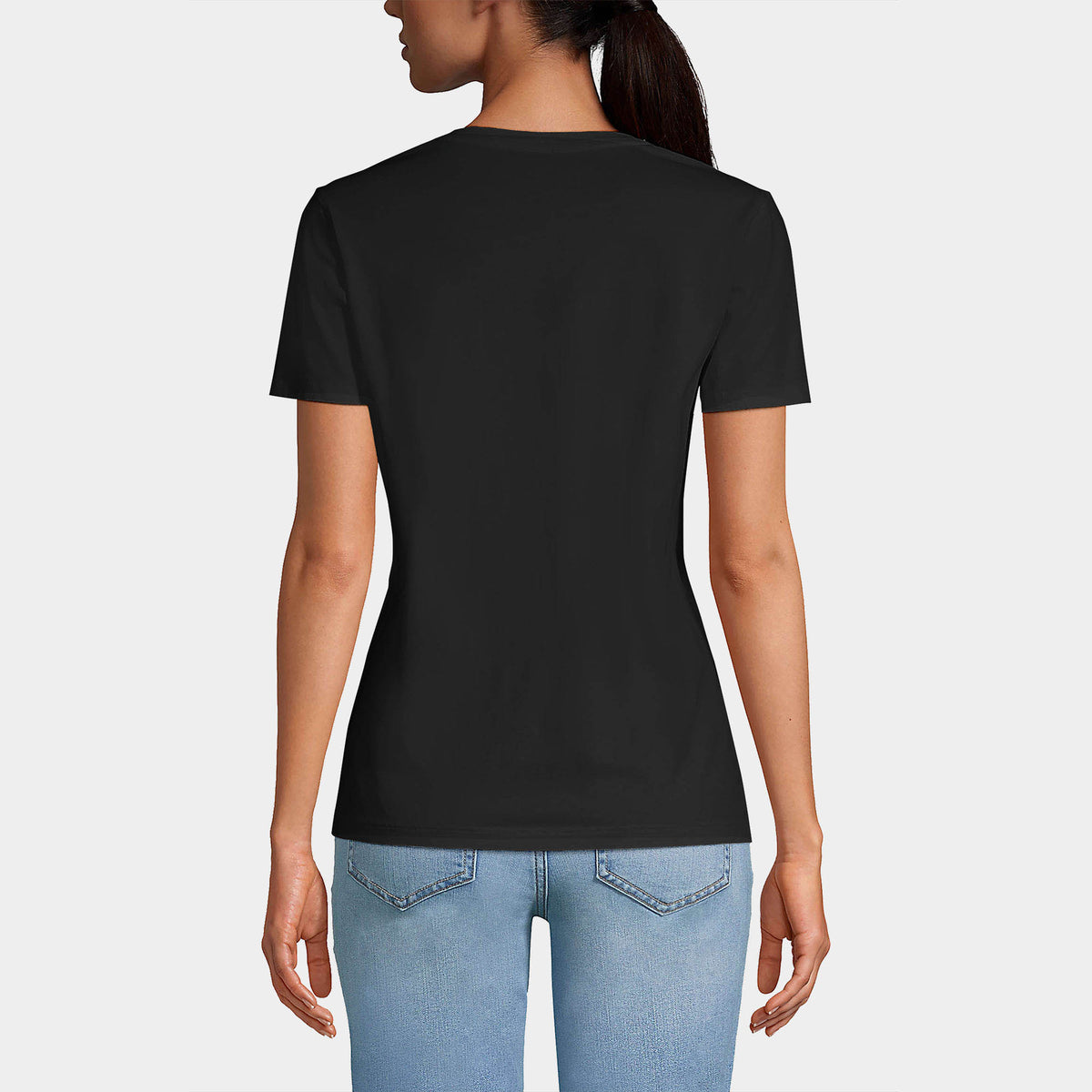 Women’s V-Neck T-Shirts in women v neck_cotton_summer_tshirt_custom_supreme_printing_design_quality_stylish_premium vneck_soft_high_workout_yoga_pilates_women_girls_girl_blend_poly