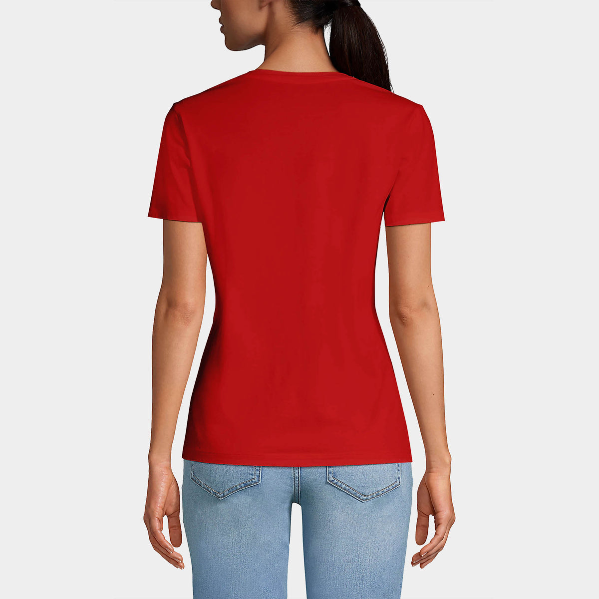 Women’s V-Neck T-Shirts in women v neck_cotton_summer_tshirt_custom_supreme_printing_design_quality_stylish_premium vneck_soft_high_workout_yoga_pilates_women_girls_girl_blend_poly