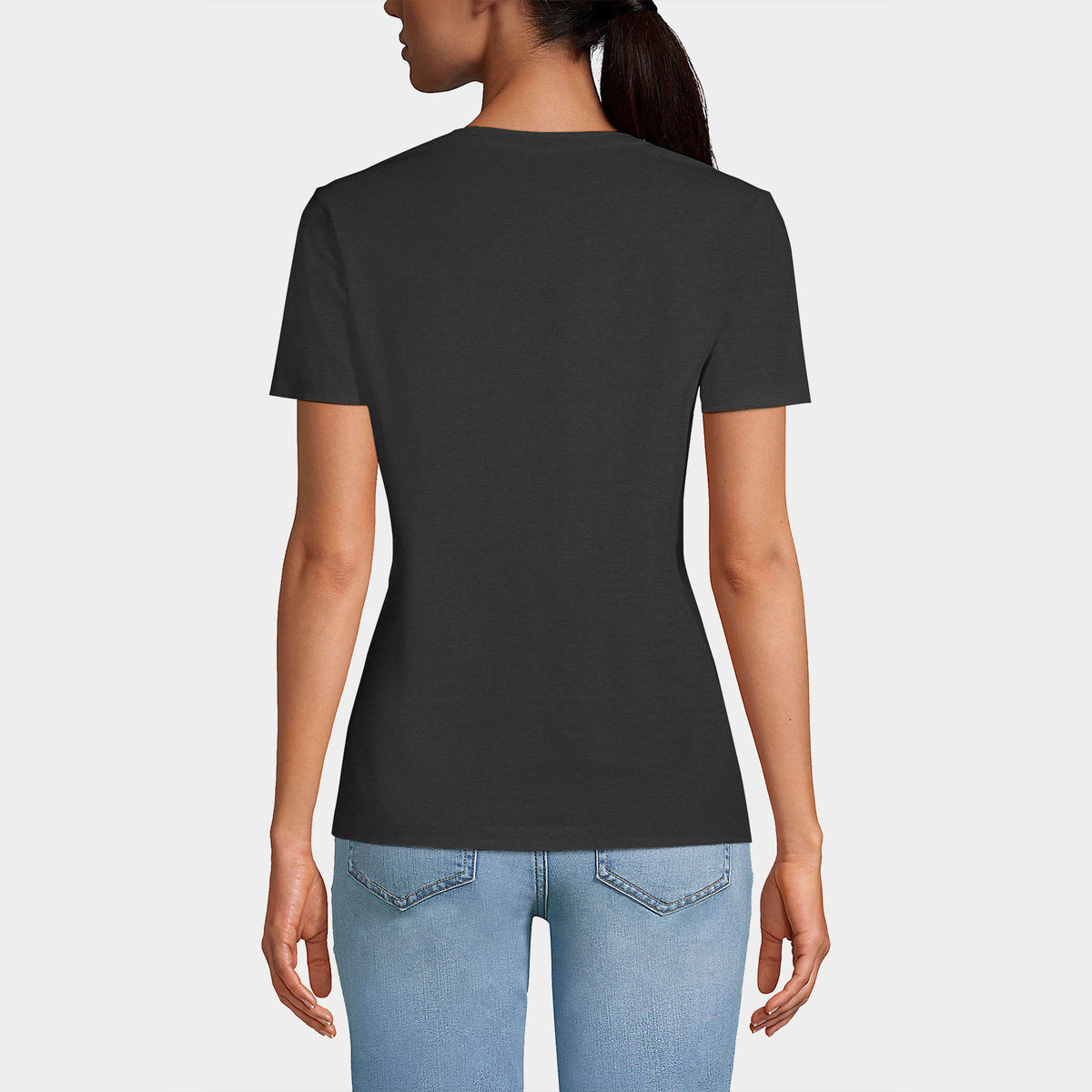 Women’s V-Neck T-Shirts in women v neck_cotton_summer_tshirt_custom_supreme_printing_design_quality_stylish_premium vneck_soft_high_workout_yoga_pilates_women_girls_girl_blend_poly