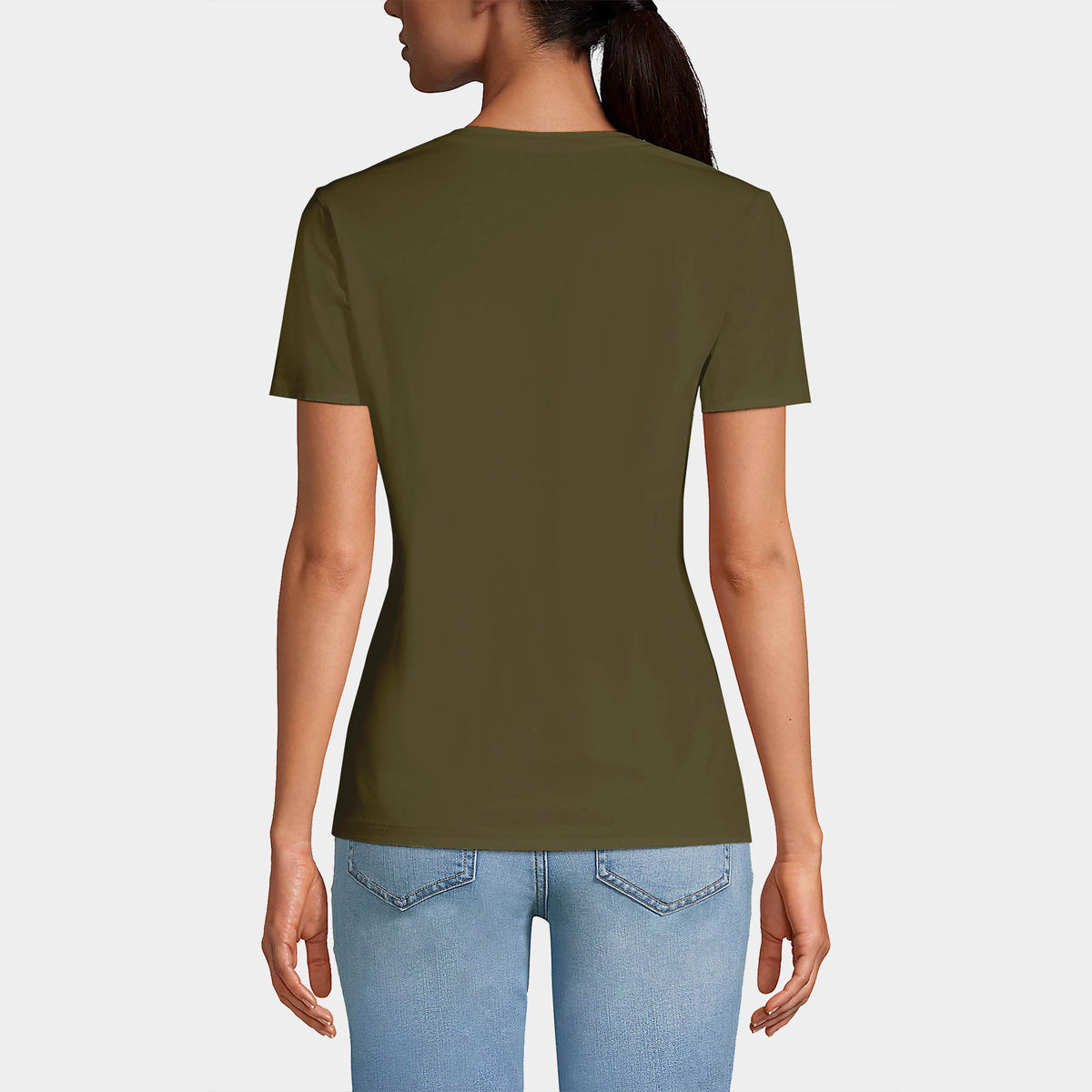 Women’s V-Neck T-Shirts in women v neck_cotton_summer_tshirt_custom_supreme_printing_design_quality_stylish_premium vneck_soft_high_workout_yoga_pilates_women_girls_girl_blend_poly