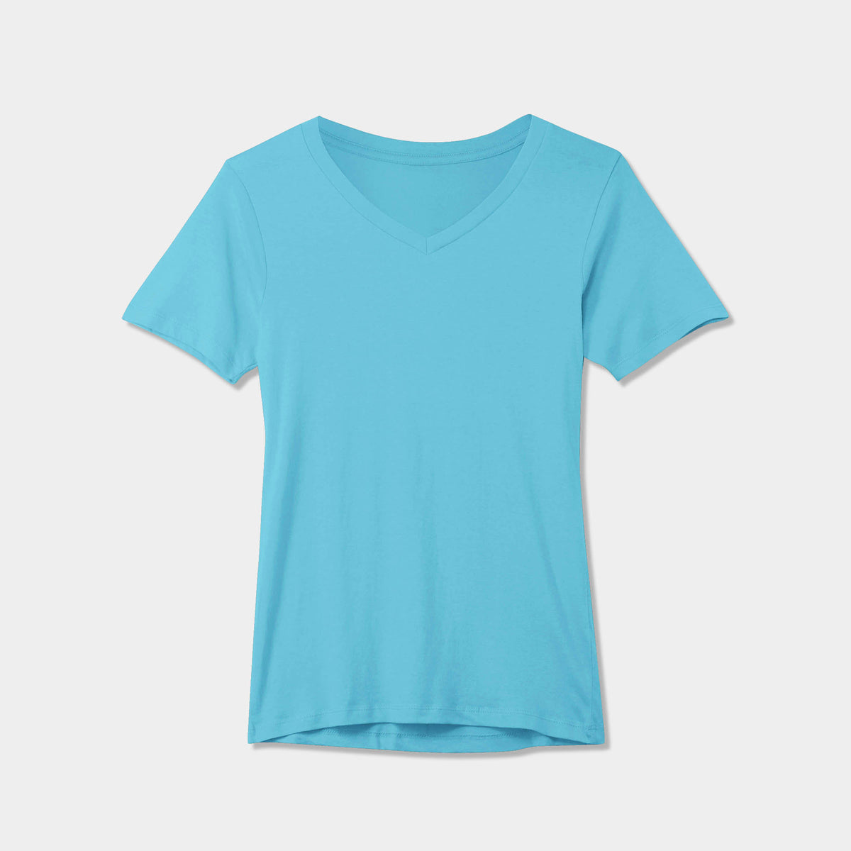 Women’s V-Neck T-Shirts in women v neck_cotton_summer_tshirt_custom_supreme_printing_design_quality_stylish_premium vneck_soft_high_workout_yoga_pilates_women_girls_girl_blend_poly