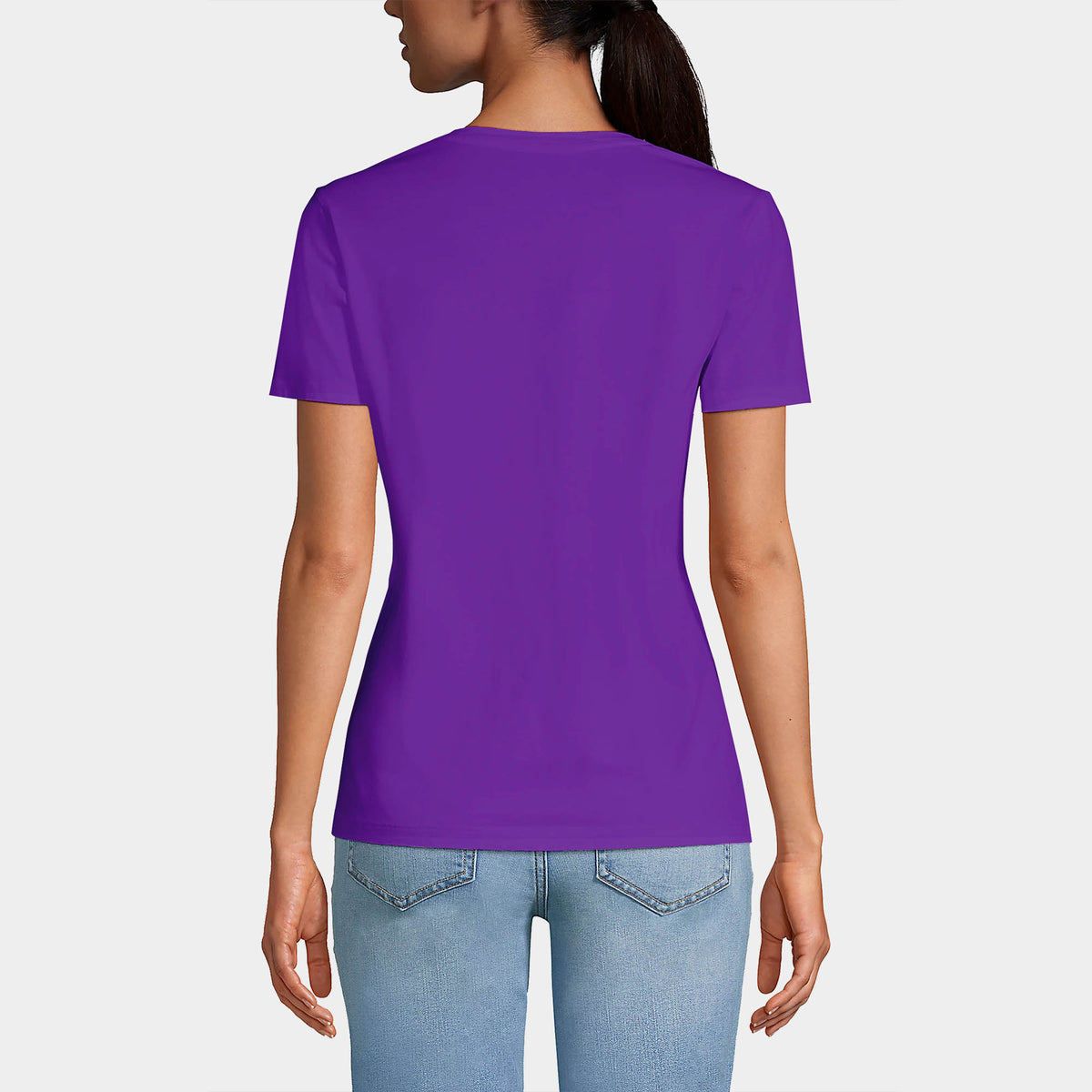 Women’s V-Neck T-Shirts in women v neck_cotton_summer_tshirt_custom_supreme_printing_design_quality_stylish_premium vneck_soft_high_workout_yoga_pilates_women_girls_girl_blend_poly