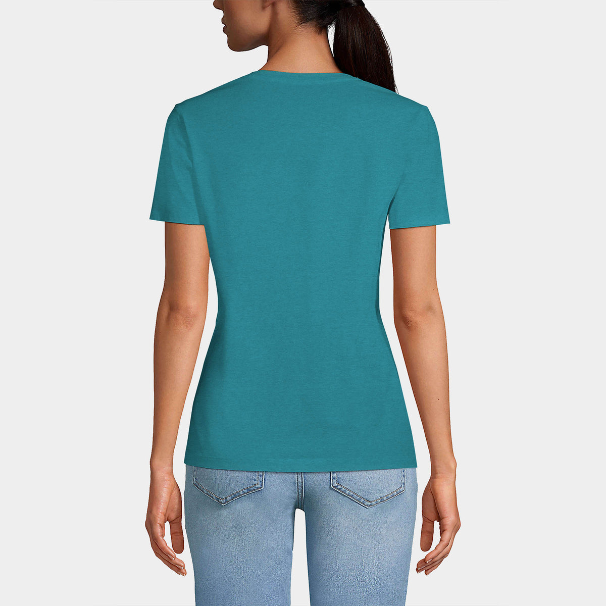 Women’s V-Neck T-Shirts in women v neck_cotton_summer_tshirt_custom_supreme_printing_design_quality_stylish_premium vneck_soft_high_workout_yoga_pilates_women_girls_girl_blend_poly