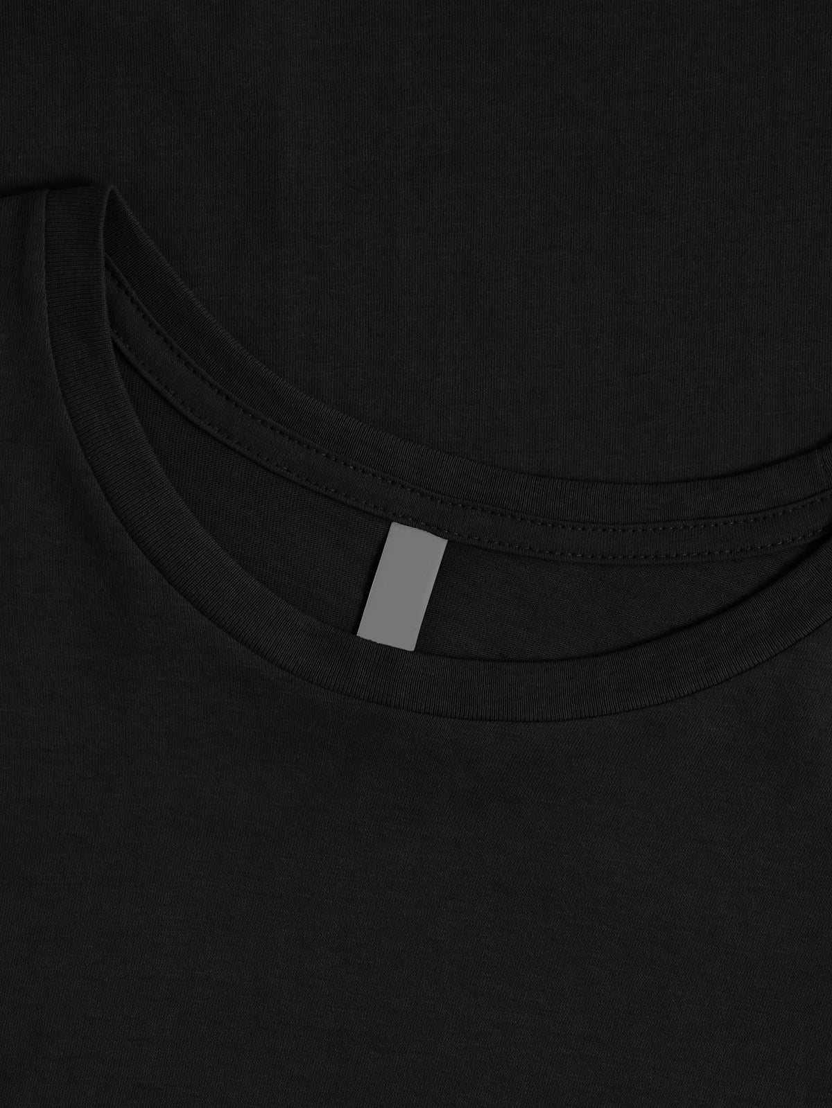 Women’s Basic Essential Soft Cotton Short Sleeve Crew Neck Tee in Black - Hat and Beyond blank tee
