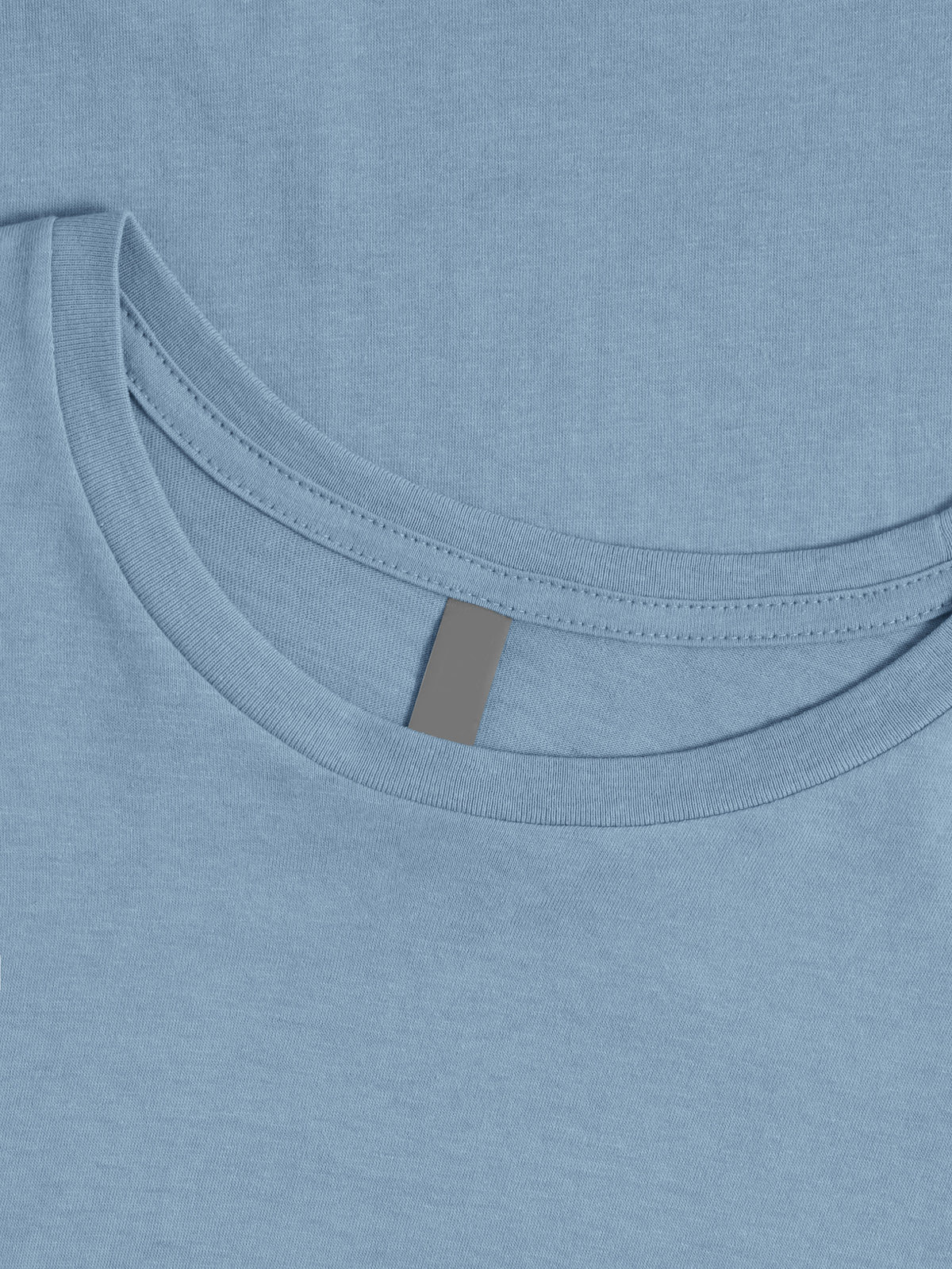Women’s Basic Essential Soft Cotton Short Sleeve Crew Neck Tee in Blue Fog - Hat and Beyond blank tee