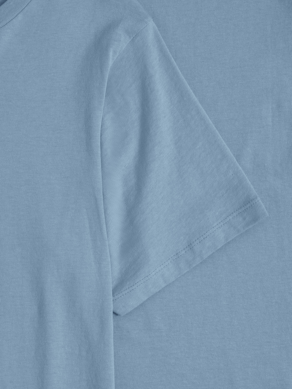 Women’s Basic Essential Soft Cotton Short Sleeve Crew Neck Tee in Blue Fog - Hat and Beyond blank tee