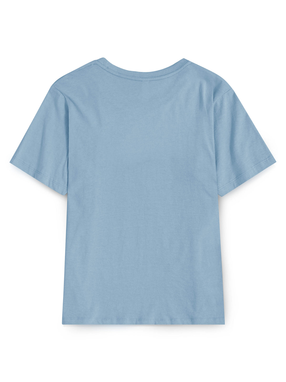 Women’s Basic Essential Soft Cotton Short Sleeve Crew Neck Tee in Blue Fog - Hat and Beyond blank tee