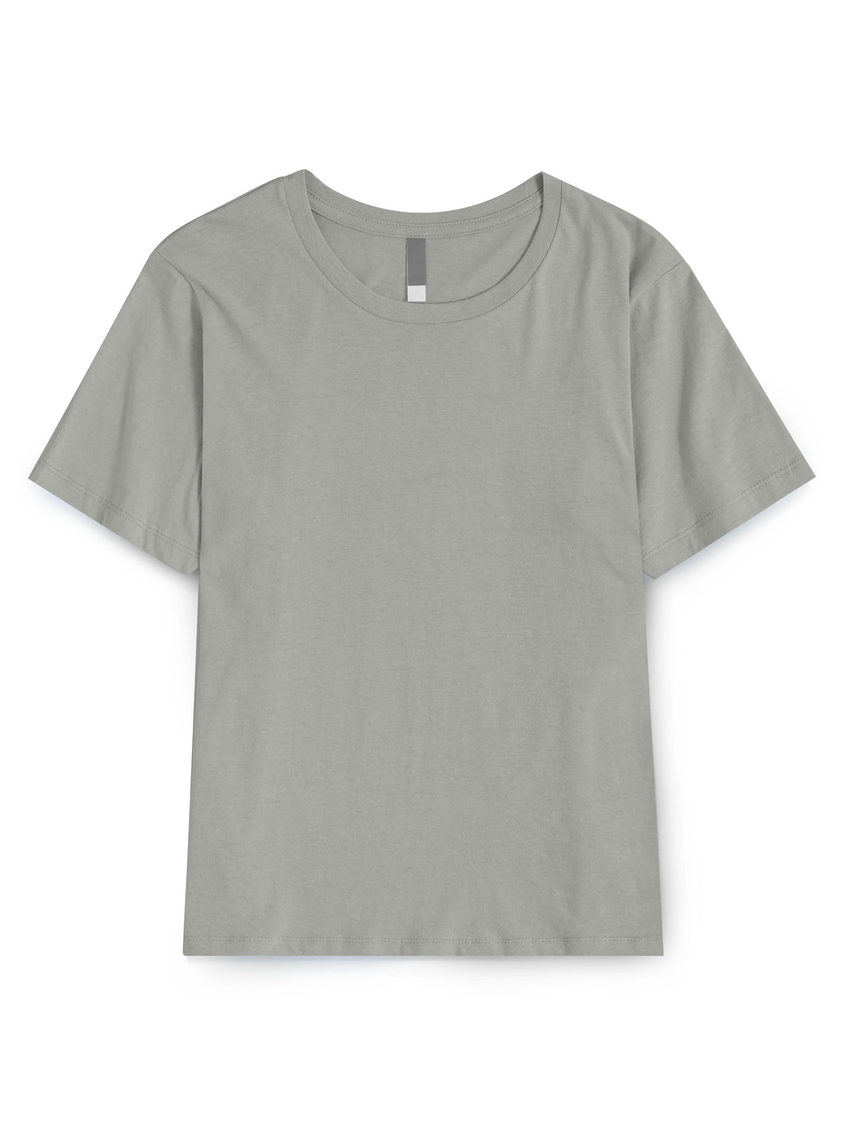 Women’s Basic Essential Soft Cotton Short Sleeve Crew Neck Tee in Bone - Hat and Beyond blank tee