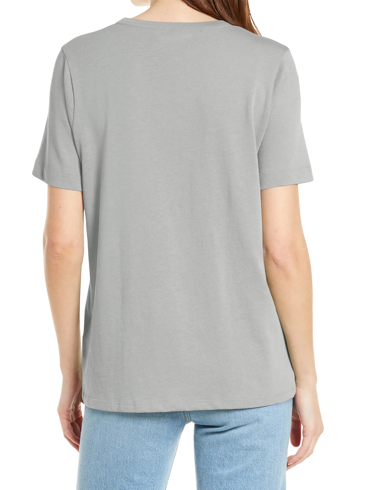 Women’s Basic Essential Soft Cotton Short Sleeve Crew Neck Tee in Bone - Hat and Beyond blank tee