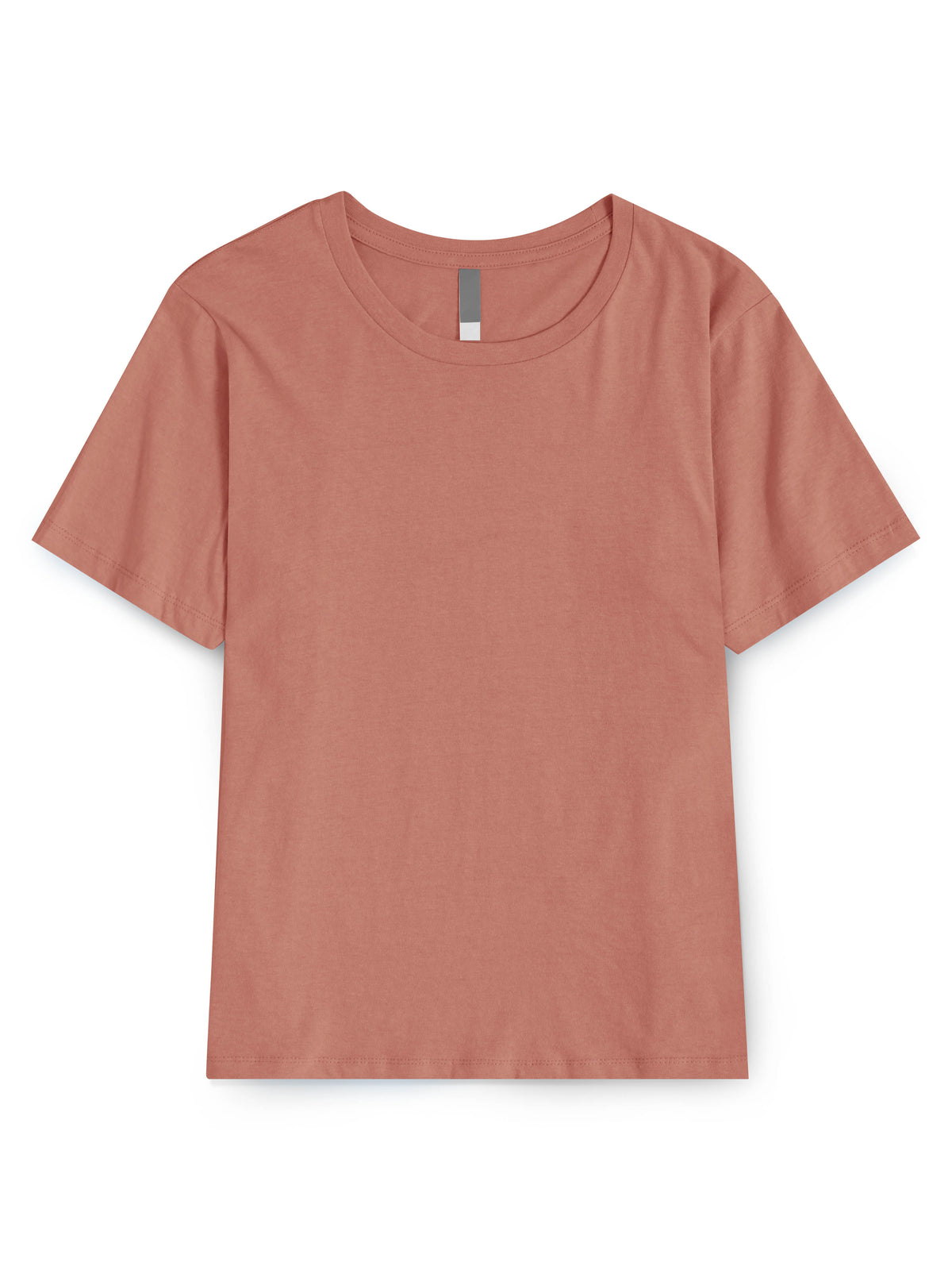 Women’s Basic Essential Soft Cotton Short Sleeve Crew Neck Tee in Dusty Rose - Hat and Beyond blank tee