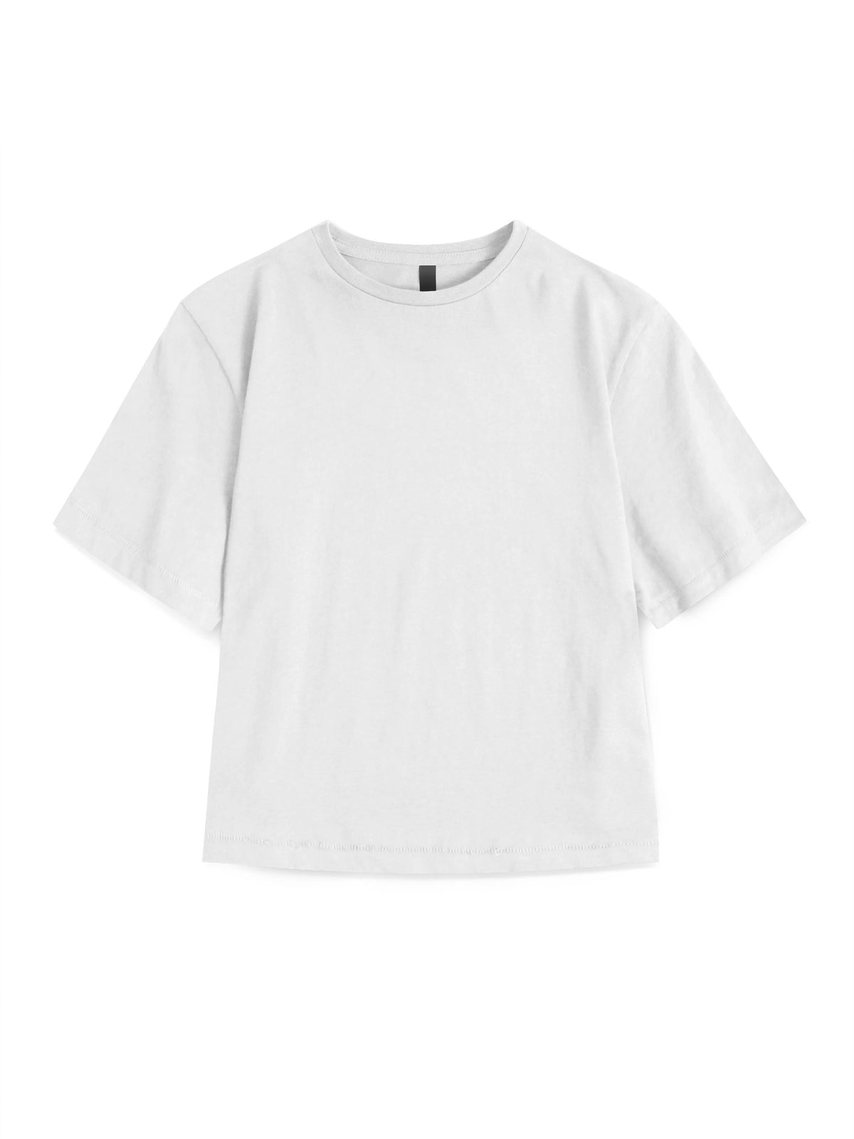 Women’s High-Waist T-Shirt in White - Hat and Beyond blank tee