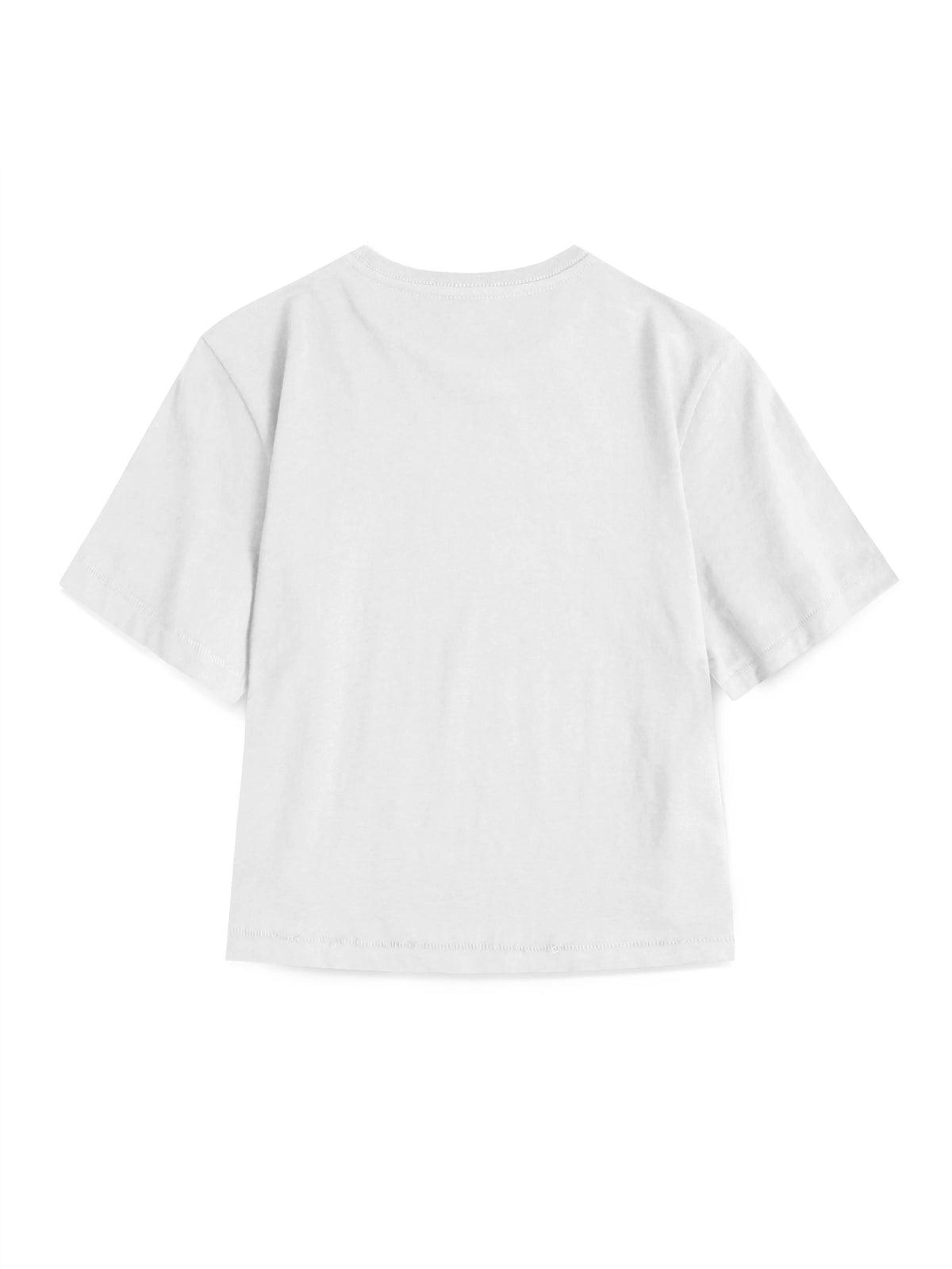 Women’s High-Waist T-Shirt in White - Hat and Beyond blank tee