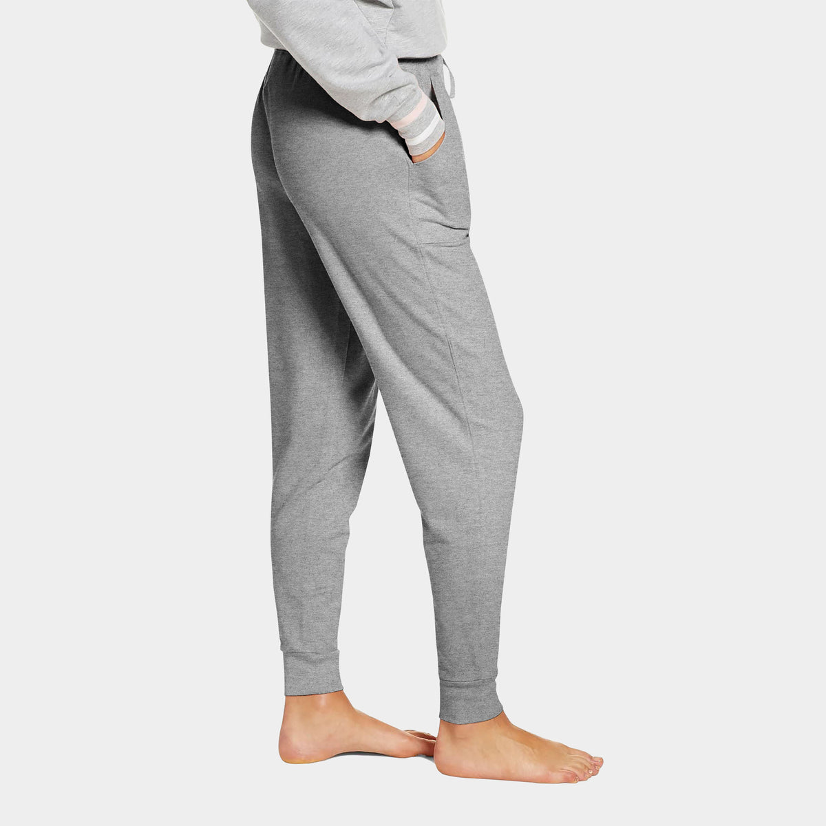 Women’s Fleece Sweatpants in womens fleece sweatpants_yoga joggers_plush inner lining comfort_ribbed cuffs_lady_ladies_sweat for women_activewear_fleece_workout_exercise_weight_pil