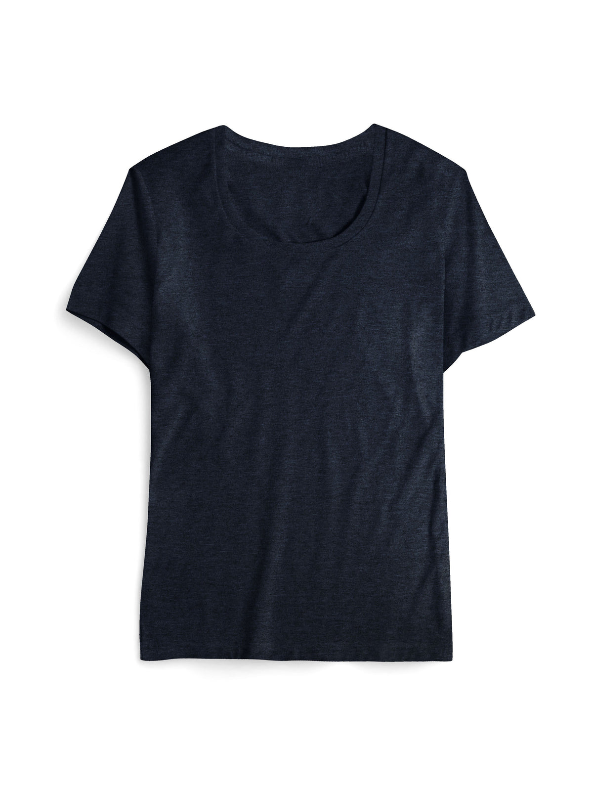 Women’s Lightweight Scoop Neck Short Sleeve T Shirt in Harbor Blue Caviar - Hat and Beyond blank tee