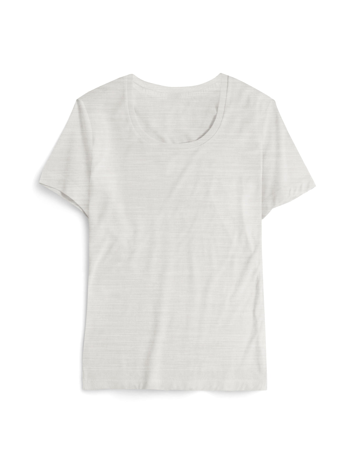 Women’s Lightweight Scoop Neck Short Sleeve T Shirt in Oatmeal - Hat and Beyond blank tee