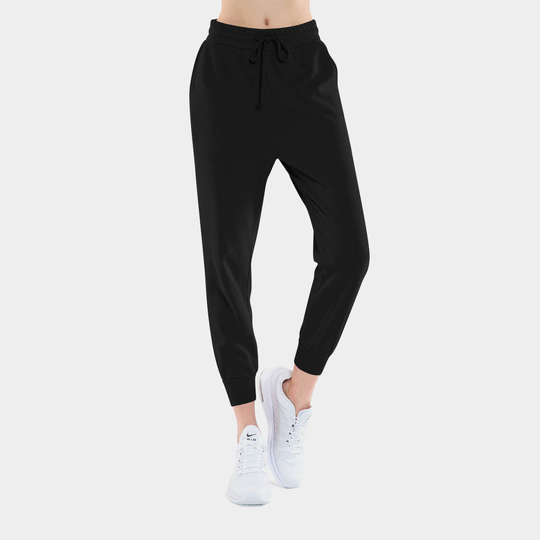 Women’s Lightweight French Terry Joggers in Black - Hat and Beyond fleece joggers