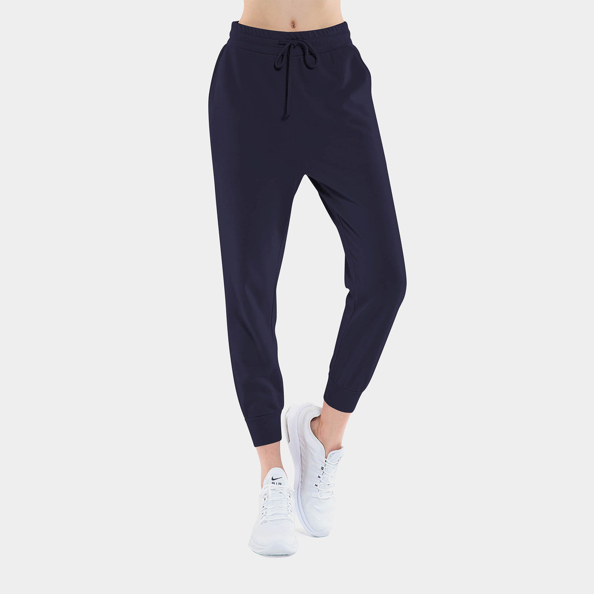 Women’s Lightweight French Terry Joggers in joggers_sweatpants_joggers for women_jogging pants_track pants_sweatpants women_pink sweatpants_jogging pants women_Navy - Hat and Beyon