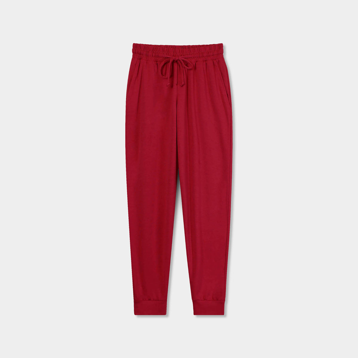 Women’s Lightweight French Terry Joggers in joggers_sweatpants_joggers for women_jogging pants_track pants_sweatpants women_pink sweatpants_jogging pants women_Red - Hat and Beyond