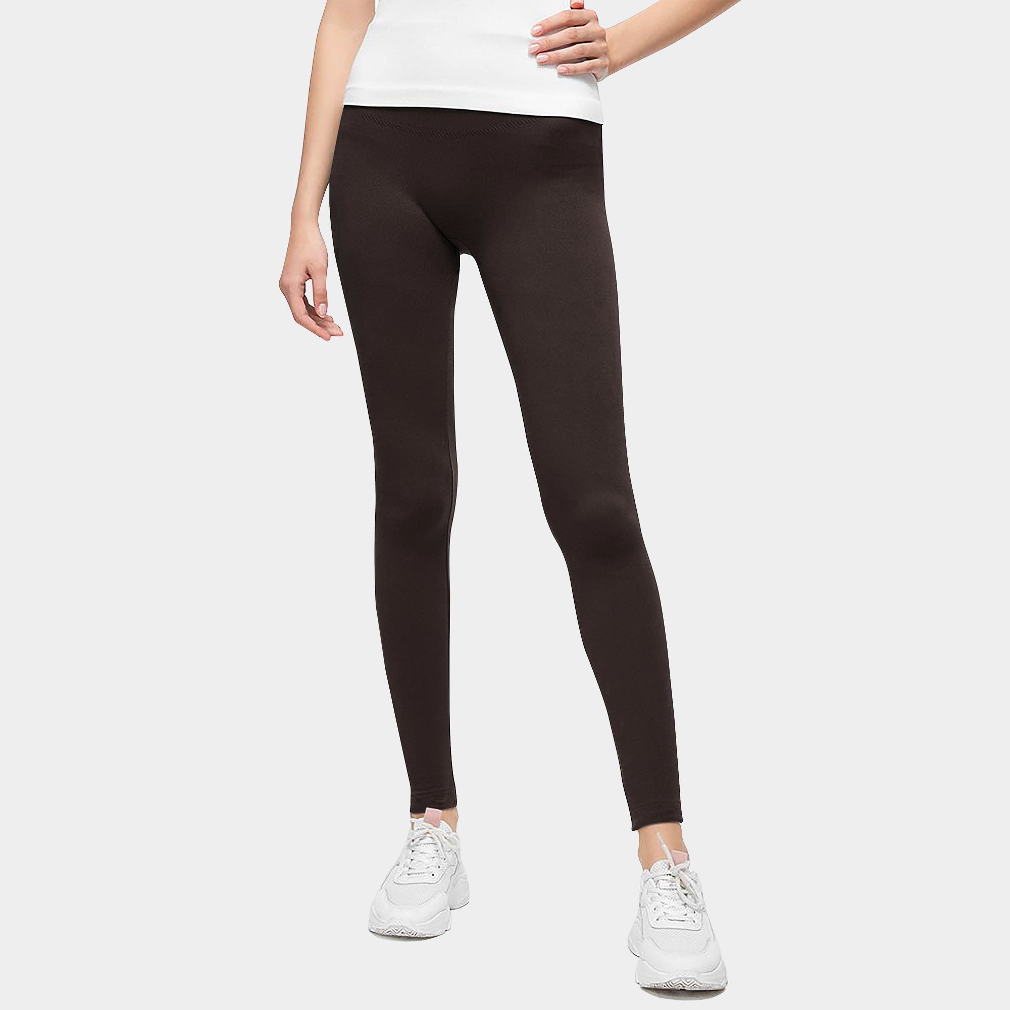 high_waist_inner_soft_lined_waistband_lightweight_yoga_thermal_cozy_comfortable_fashionable_pants_leggins_leggings_spanx_leather_ballet_pilates_polainas_de_las_mujeres_workout_compression_wrinkle_resistant_treggings_best_sexy_jegging_women_girl_girls_womens_spandex_running_winter_squat_thick_cheap_anti_cellulite_pants_sweatpant_sweatpants_ladies_Coffee