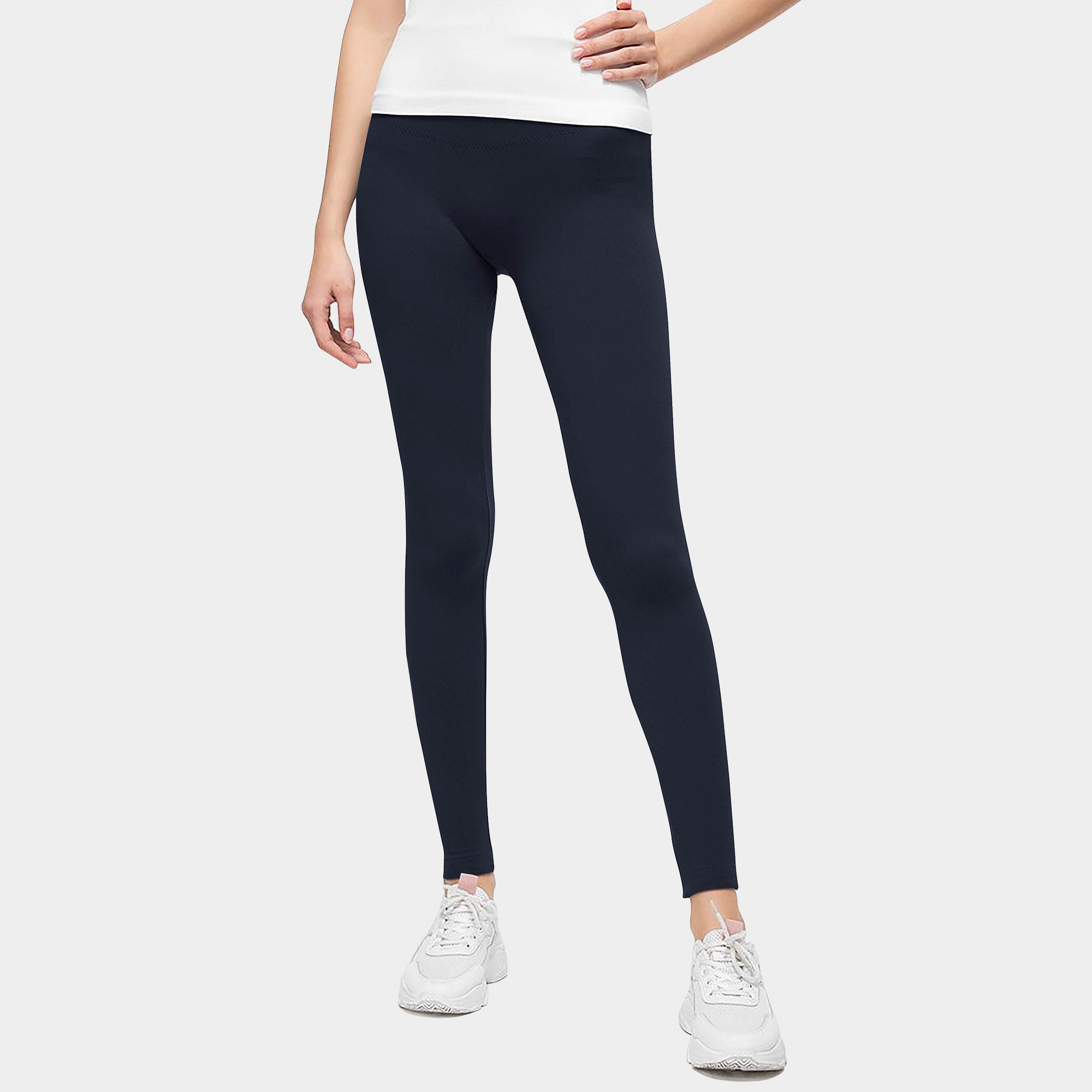high_waist_inner_soft_lined_waistband_lightweight_yoga_thermal_cozy_comfortable_fashionable_pants_leggins_leggings_spanx_leather_ballet_pilates_polainas_de_las_mujeres_workout_compression_wrinkle_resistant_treggings_best_sexy_jegging_women_girl_girls_womens_spandex_running_winter_squat_thick_cheap_anti_cellulite_pants_sweatpant_sweatpants_ladies_Navy