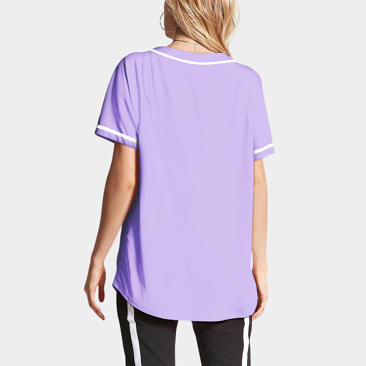 Women’s Baseball Striped Button Down Jersey in mlb shops_baseball jersey_mlb store_mlb jerseys_cheap baseball jerseys_cheap mlb jerseys_baseball jersey shirts_black baseball jersey