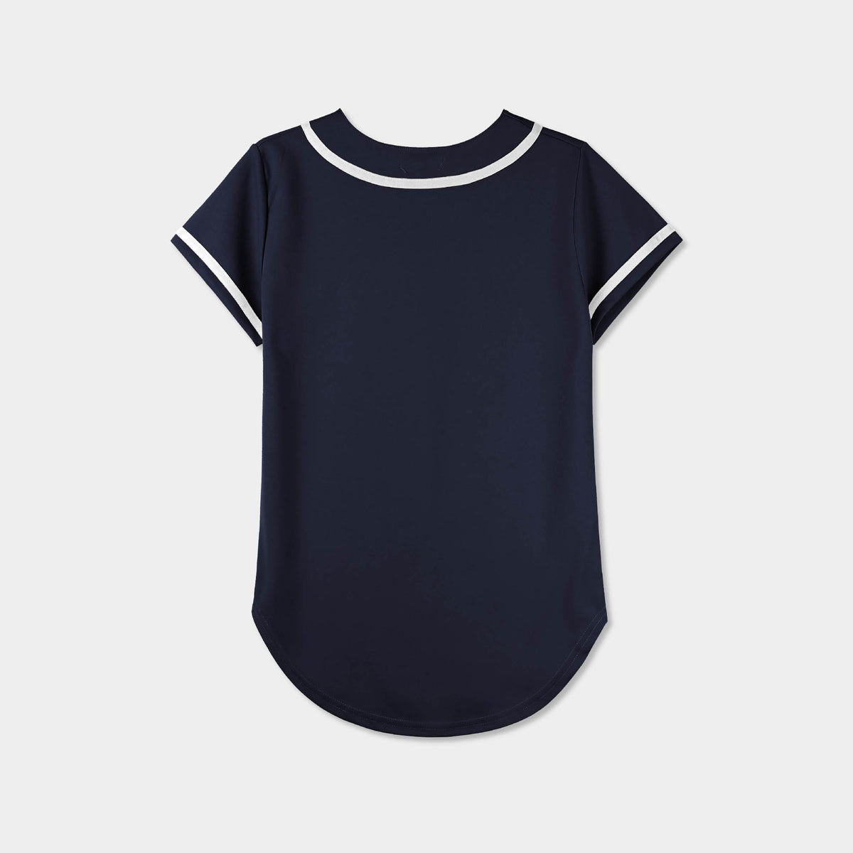 Women’s Baseball Striped Button Down Jersey in mlb shops_baseball jersey_mlb store_mlb jerseys_cheap baseball jerseys_cheap mlb jerseys_baseball jersey shirts_black baseball jersey