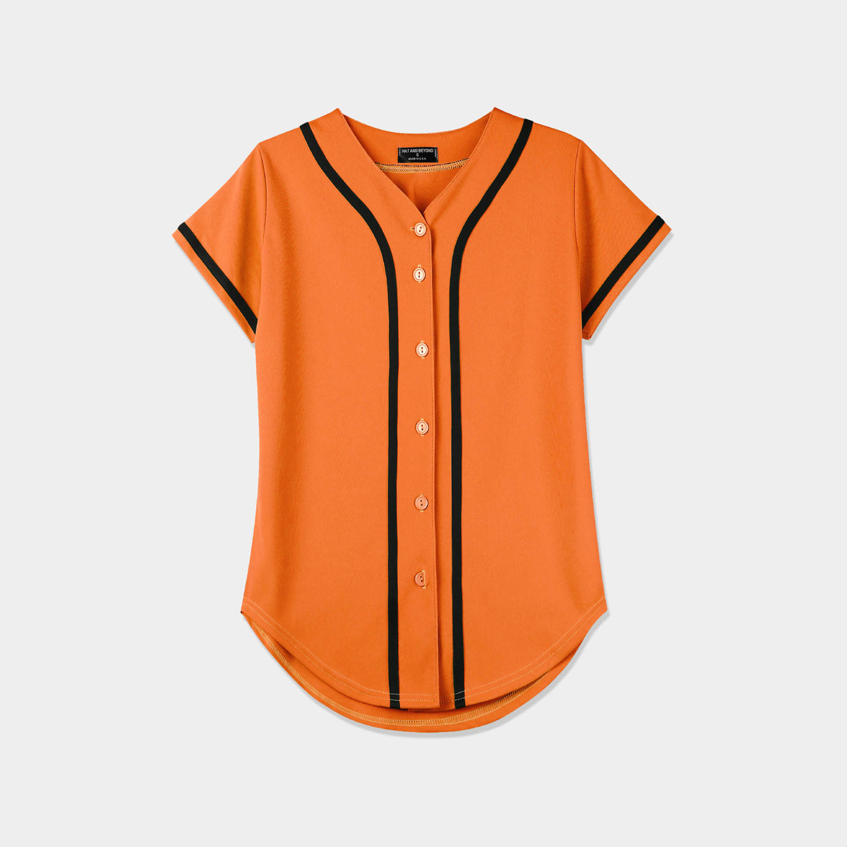 Women’s Baseball Striped Button Down Jersey in mlb shops_baseball jersey_mlb store_mlb jerseys_cheap baseball jerseys_cheap mlb jerseys_baseball jersey shirts_black baseball jersey