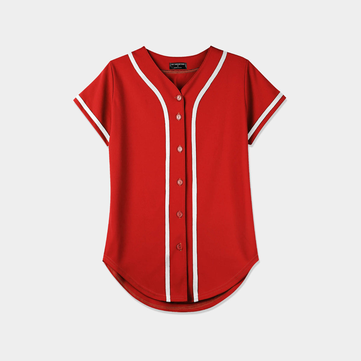 Women’s Baseball Striped Button Down Jersey in mlb shops_baseball jersey_mlb store_mlb jerseys_cheap baseball jerseys_cheap mlb jerseys_baseball jersey shirts_black baseball jersey
