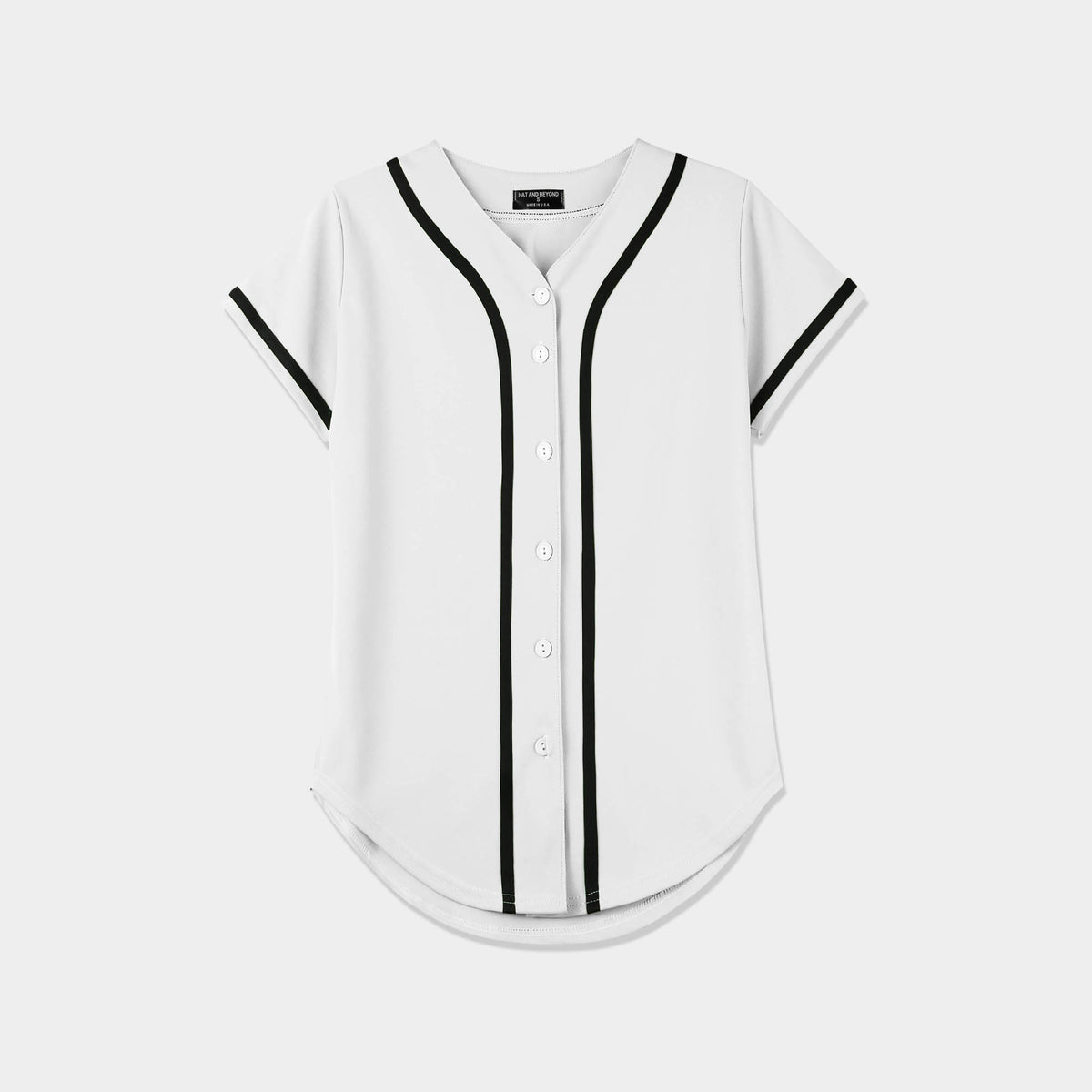 Women’s Baseball Striped Button Down Jersey in mlb shops_baseball jersey_mlb store_mlb jerseys_cheap baseball jerseys_cheap mlb jerseys_baseball jersey shirts_black baseball jersey