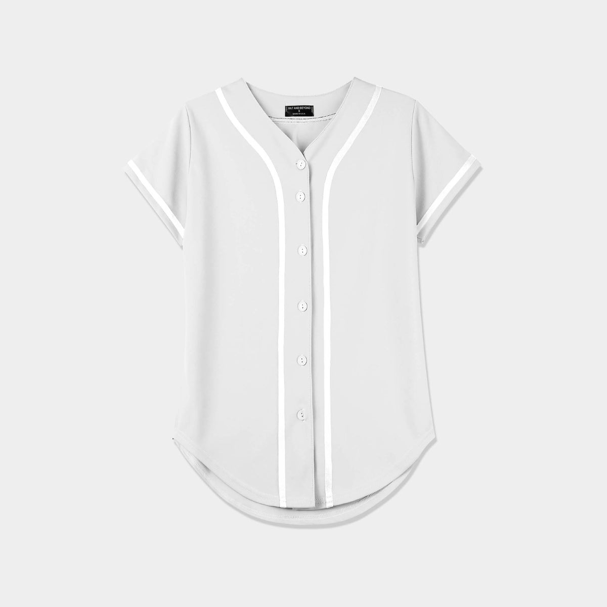 Women’s Baseball Striped Button Down Jersey in mlb shops_baseball jersey_mlb store_mlb jerseys_cheap baseball jerseys_cheap mlb jerseys_baseball jersey shirts_black baseball jersey