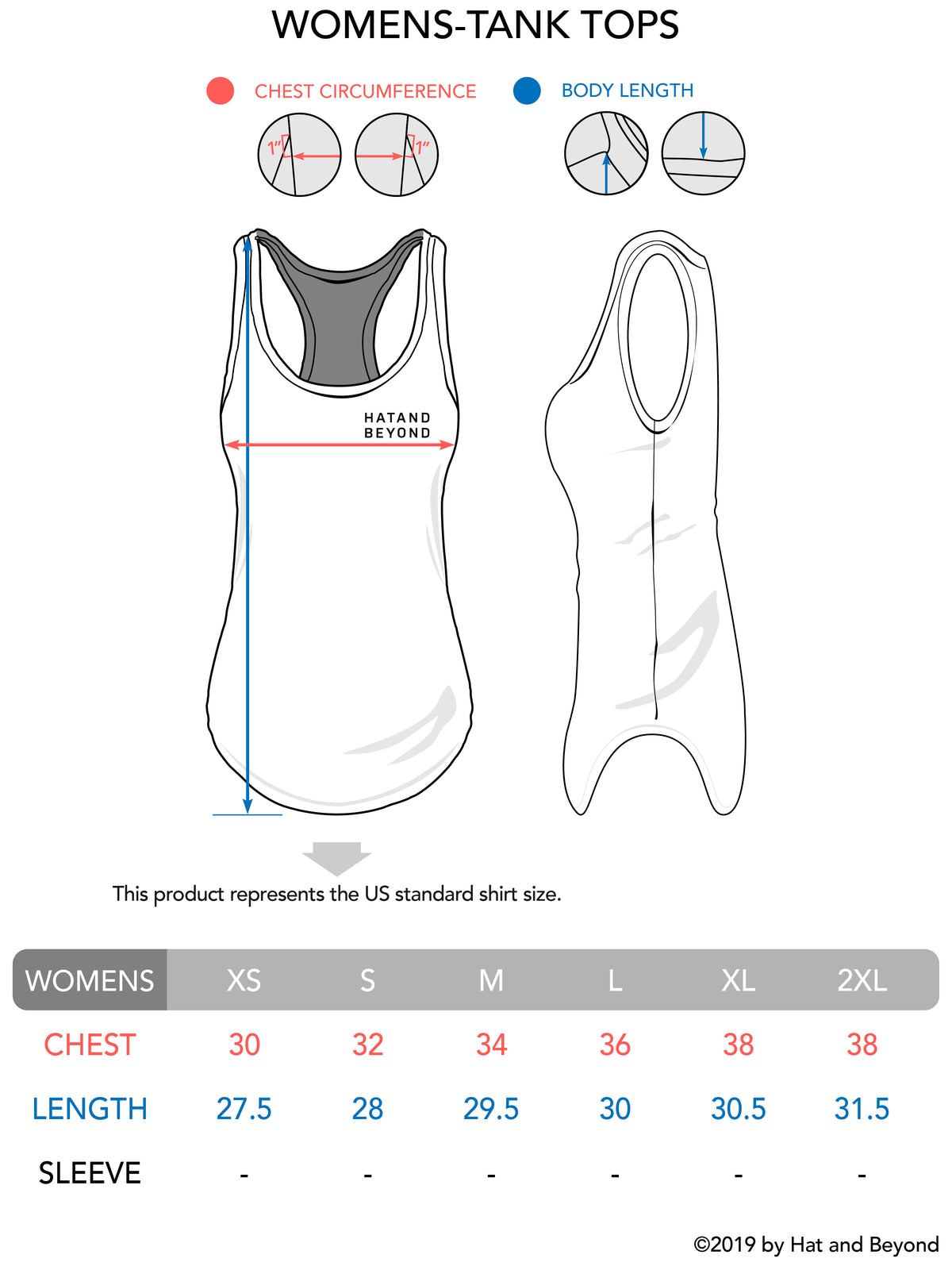 Women’s Racerback Tank Top in tank top_tank tops for women_racerback tank_workout tank tops_muscle tee_plus size tank tops_racerback tank tops_hot women in tank tops_Size Chart - H